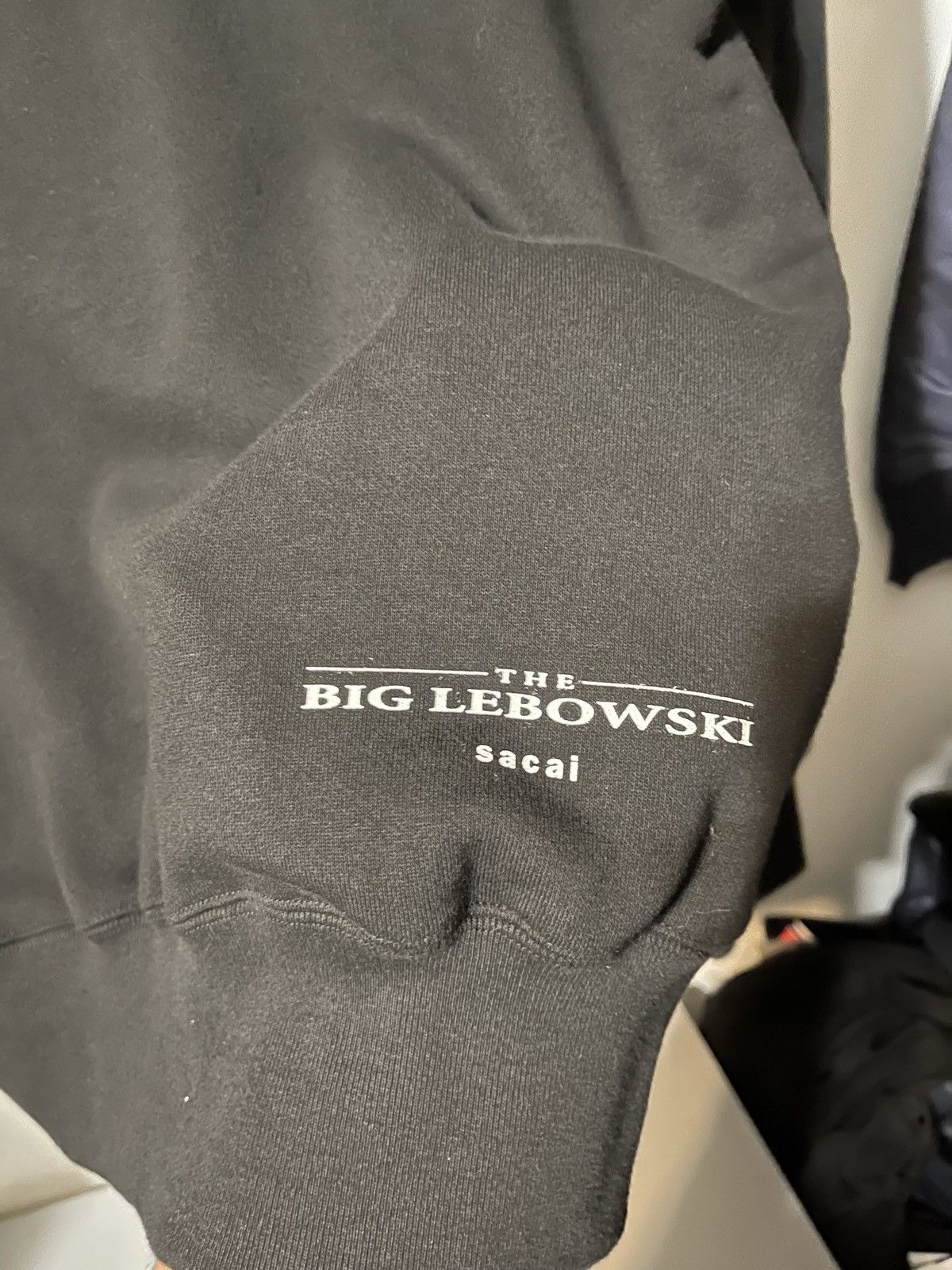 トップス sacai THE BIG LEBOWSKI HOODIE size0 sacai ◇ THE BIG LEBOWSKI / Hoodie / 2 / Cotton / Black / 20