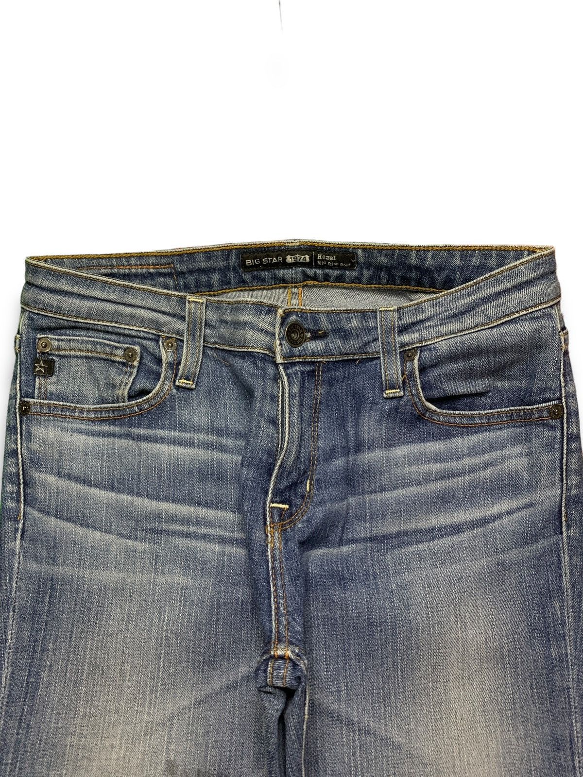 Japanese Brand SALES🔥Vintage Japanese Brand Blue Wash Flare Style Jeans Size 29" - 4 Thumbnail