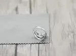 VIBE Adjustable bow and arrow ring in Sterling Silver 925 Size ONE SIZE - 4 Thumbnail