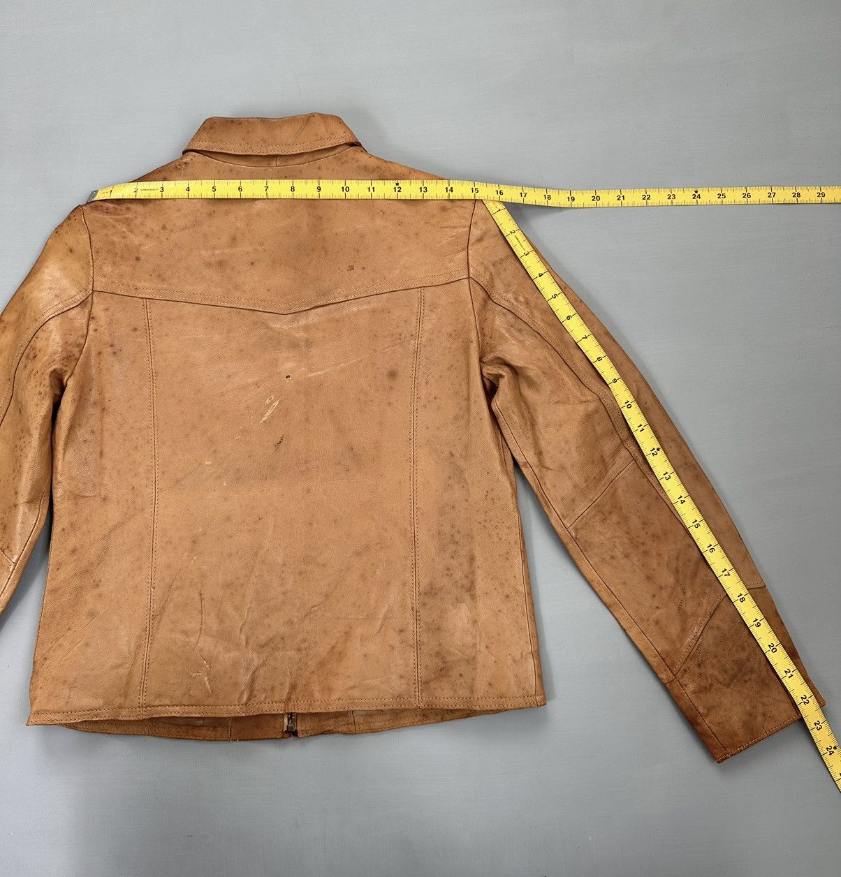 Leather 01 Fall Vintage Gap Leather Jacket Size XS / US 0-2 / IT 36-38 - 12 Thumbnail