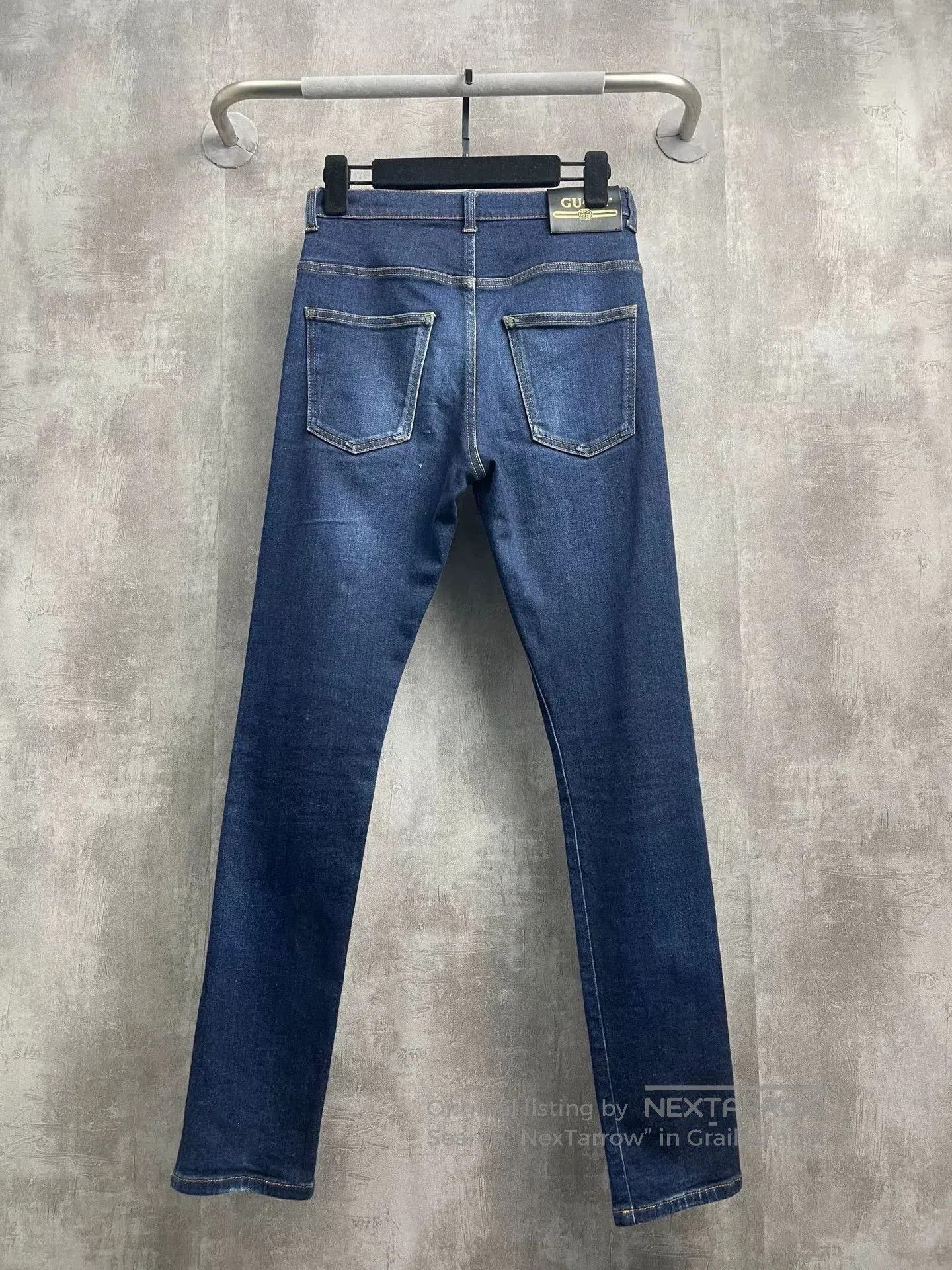Gucci Gucci Leather Logo Back Waist Jeans. Size US 30 / EU 46 - 3 Thumbnail