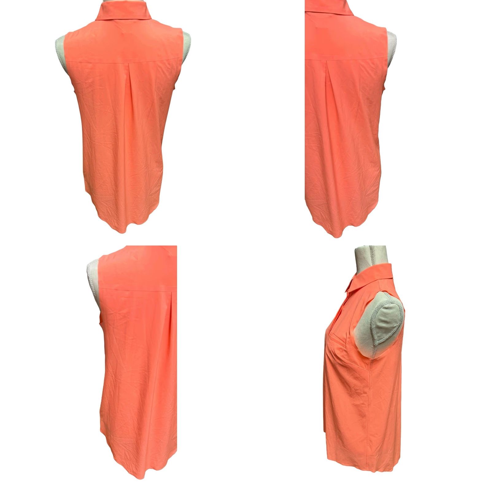 Athleta Athleta Everlasting Tank Womens XS Orange Sleeveless Button-Up Relaxed Stretch Casual Athleisure Shirt Boys? No Size XS / US 0-2 / IT 36-38 - 8 Thumbnail