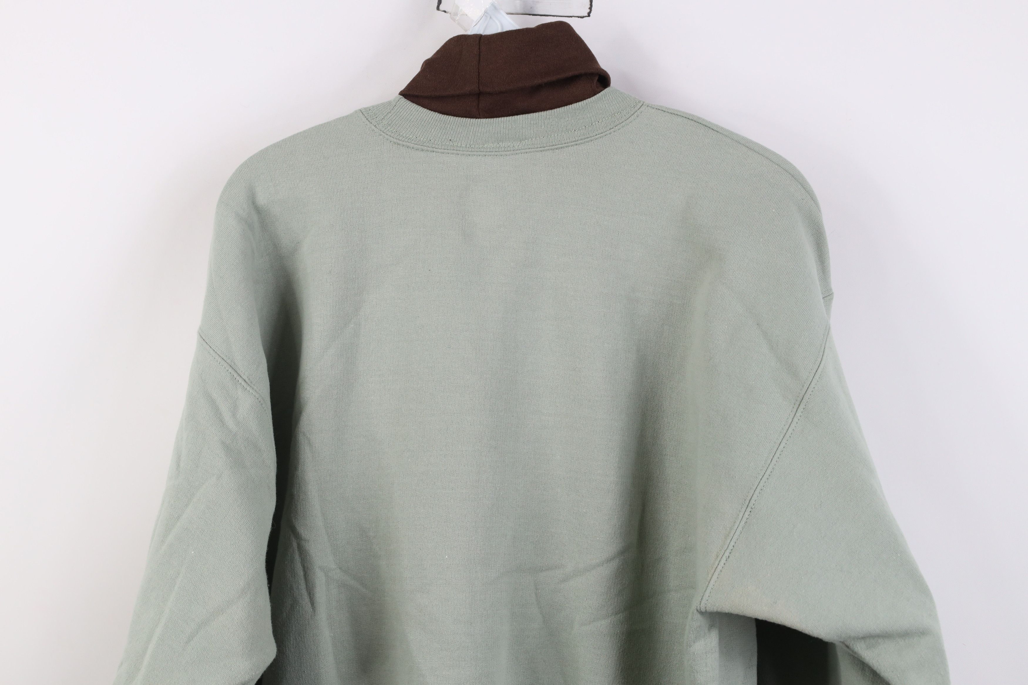 Vintage Vintage 90s Streetwear Fall Leaf Acorn Turtleneck Sweatshirt Size M / US 6-8 / IT 42-44 - 15 Thumbnail