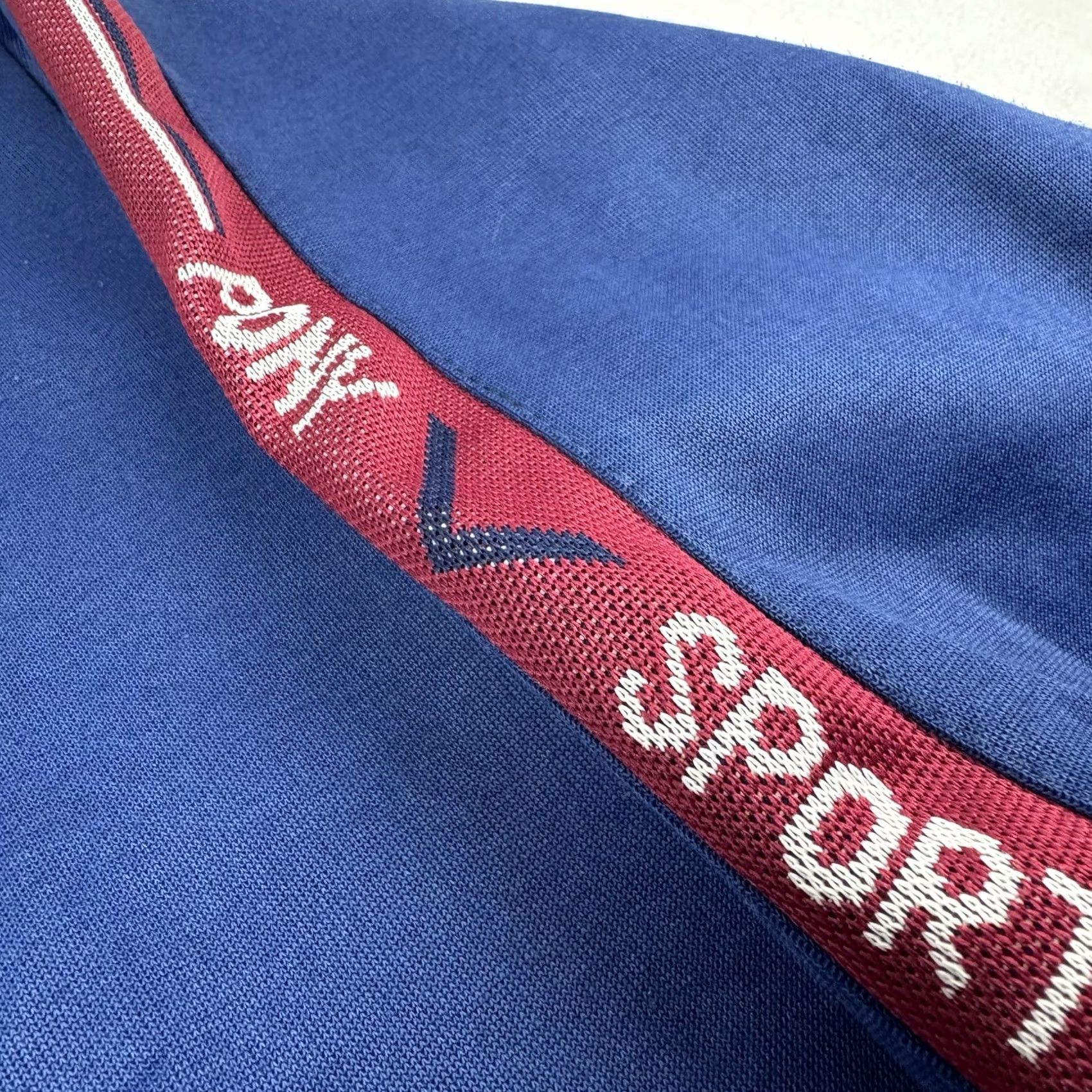 PONY VINTAGE PONY Athletic Jacket Men M Blue 80s Classic Collared Full Zip Sweatshirt-style Jacket Size US M / EU 48-50 / 2 - 4 Thumbnail