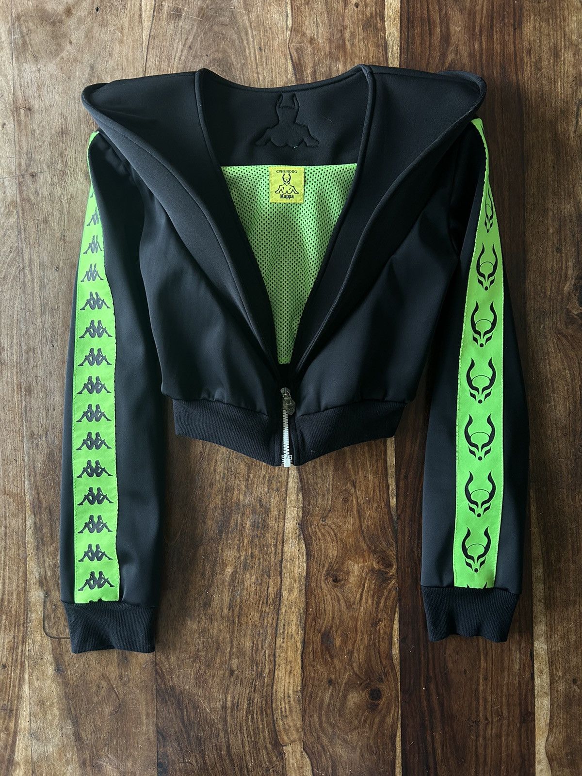 Fotus AW2019 CyberDog x Kappa Runway Cropped Tracksuit Jacket Size S / US 4 / IT 40 - 1 Thumbnail