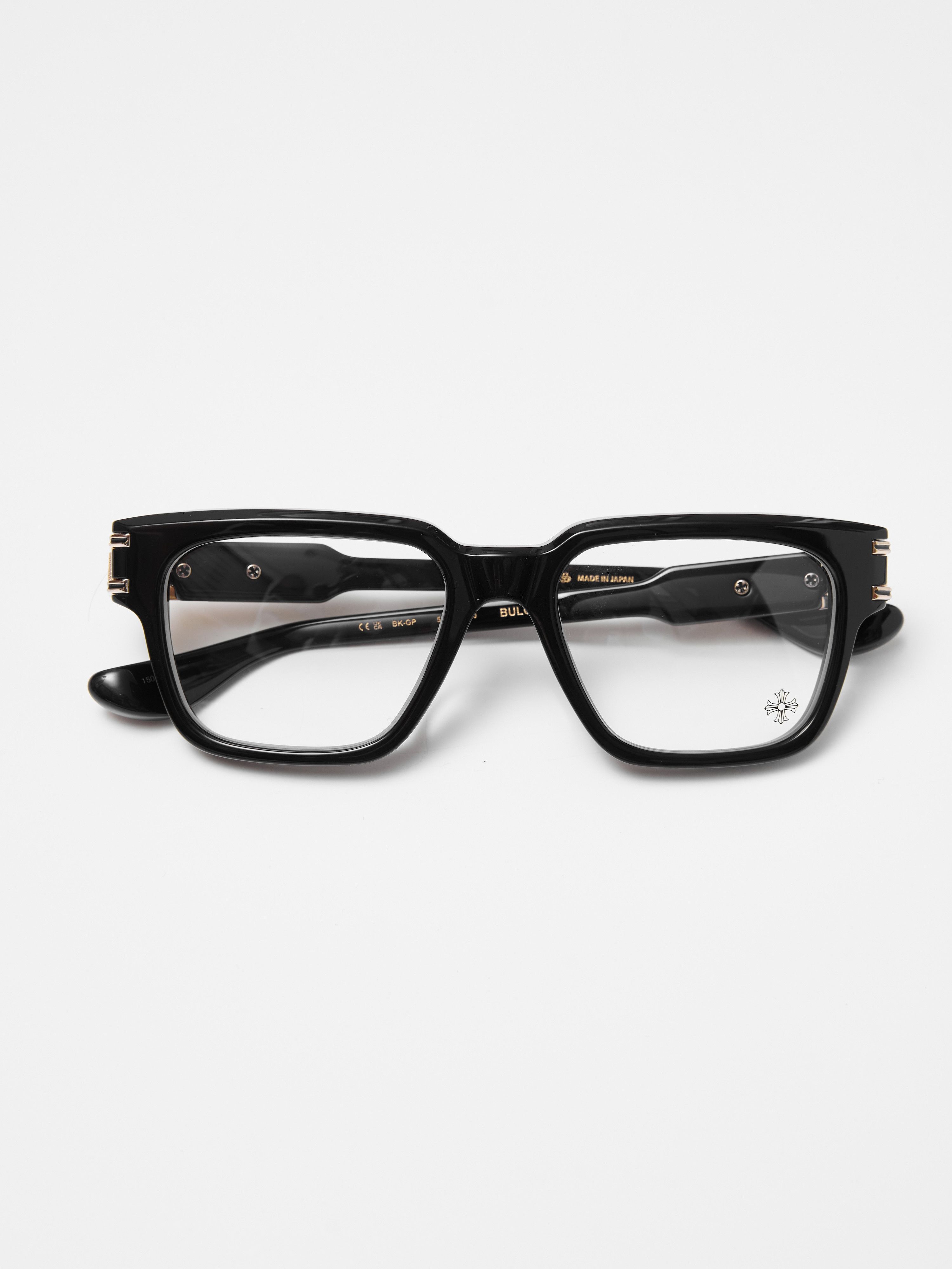 Chrome Hearts CHROME HEARTS BULGE BLACK GOLD PLATED GLASSES Size ONE SIZE - 2 Thumbnail