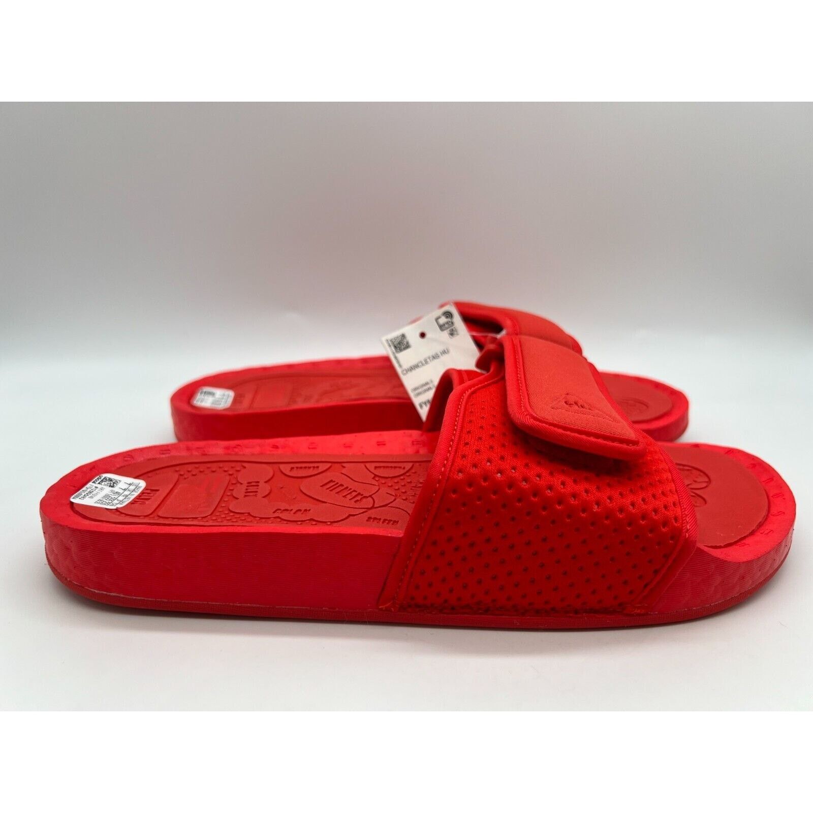 adidas Boost Slide Pharrell Active Red FY6140 Men's Size 7