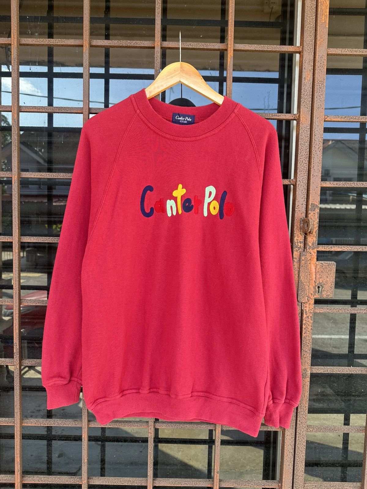 Vintage Canter Polo Red Embroidery Logo Crewneck Size US L / EU 52-54 / 3 - 3 Thumbnail
