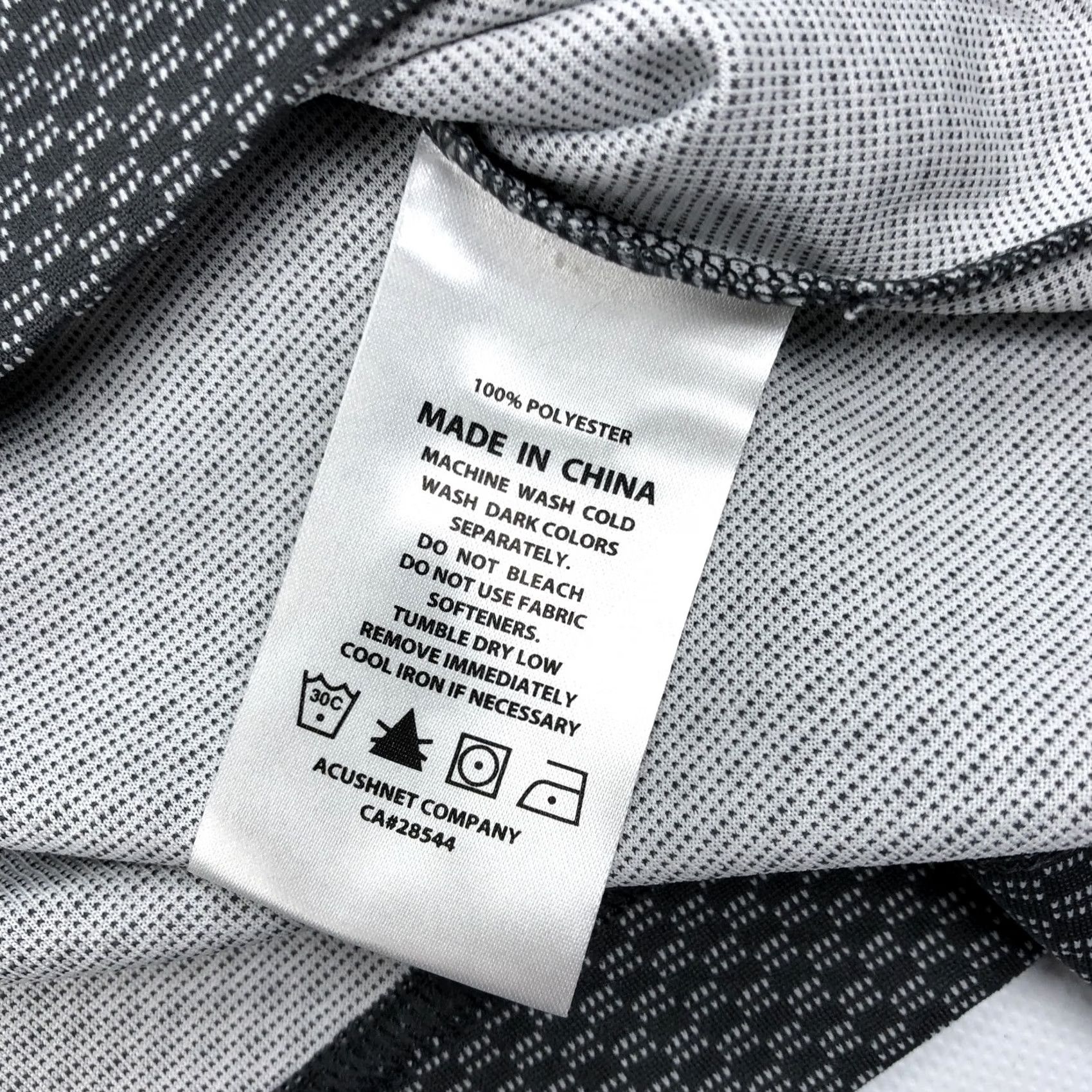 Footjoy FootJoy Polo Shirt M Gray Geometric Resort Golf Men's Shirt Regular Short Sleeve Embroidered Logo Moisture Wicking | FJ Safety: None Size US M / EU 48-50 / 2 - 7 Thumbnail