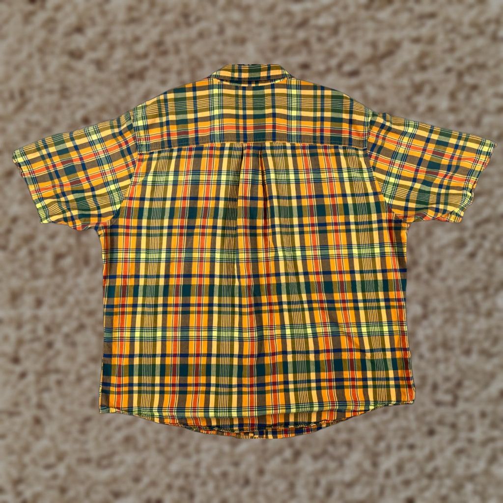 Vintage Woolrich Shirt Mens XL Yellow Plaid Button-Up 100% Cotton Pocket Casual Travel Workwear Mens Size US XL / EU 56 / 4 - 1 Thumbnail