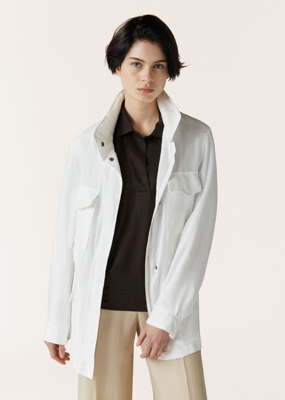 Loro Piana o1srvl11e0424 Jacket in White Size XS / US 0-2 / IT 36-38 - 2 Thumbnail
