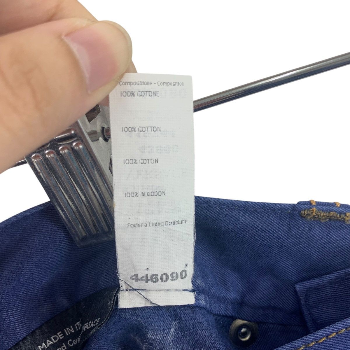 Designer × Versace GIANNI VERSACE Blue jeans Size 32" / US 10 / IT 46 - 23 Thumbnail