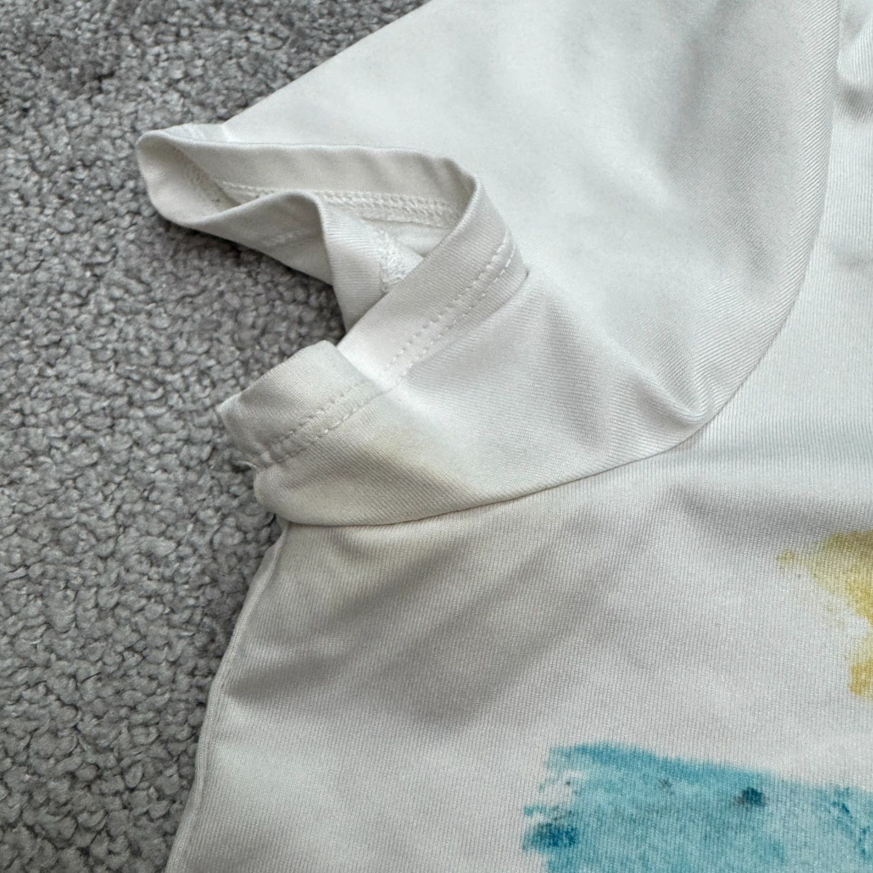 Vintage Chico's Polo Shirt Womens 1 Medium White Abstract Zenergy Casual Polo Shirt Size XS / US 0-2 / IT 36-38 - 6 Thumbnail