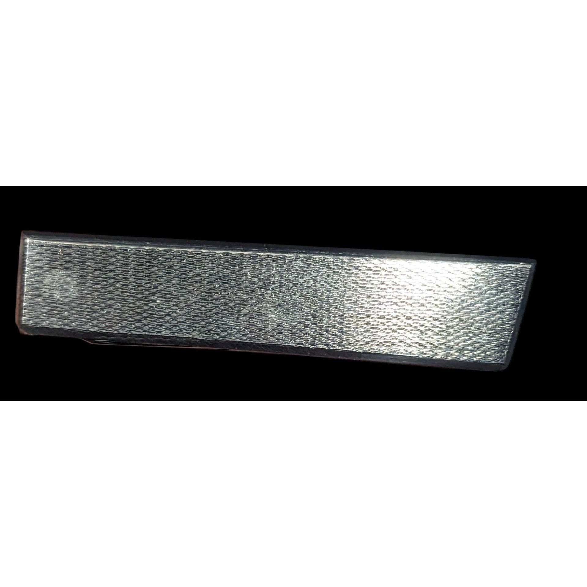 Other Vintage Italian Silver Tone Textured Tie Clip With Retractab Size ONE SIZE - 1 Thumbnail