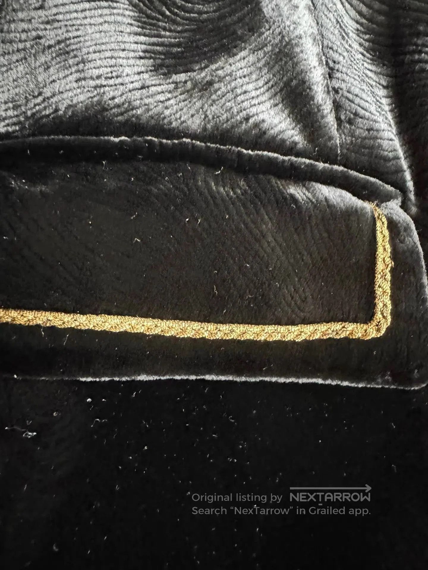 Saint Laurent Paris Black Velvet Blazer with Gold Trim. Size US M / EU 48-50 / 2 - 3 Thumbnail