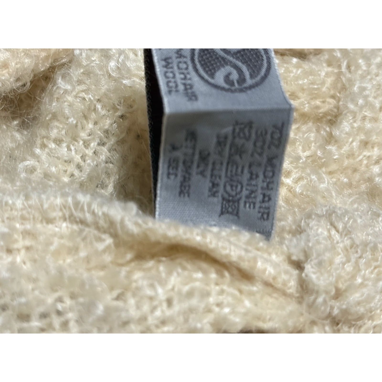 Vintage VINTAGE Cushendale Woman's Beret Hat Tam Wool Mohair Cream Ireland Beret Womens Art Deco Size ONE SIZE - 5 Thumbnail