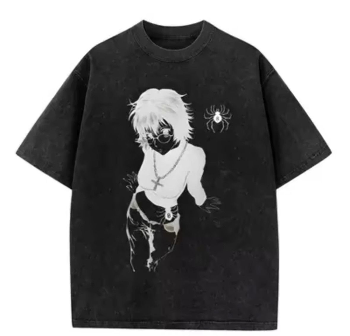 Japanese Brand High Street Graphic Anime Hunter X Washed Black T-Shirt Size US S / EU 44-46 / 1 - 1 Thumbnail