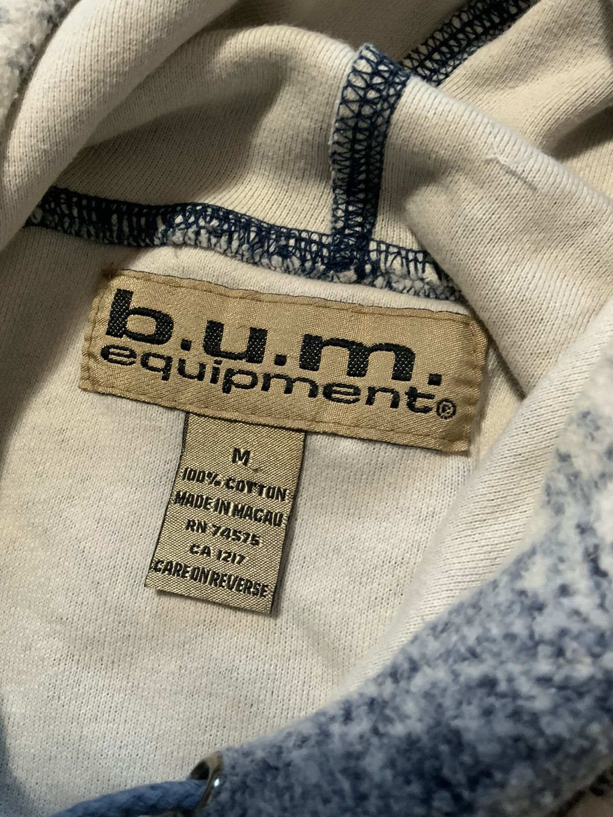 B.U.M Equipment × Vintage Vintage 90s B.U.M. Equipment Snowflake Fair Isle Hoodie Size US M / EU 48-50 / 2 - 5 Thumbnail