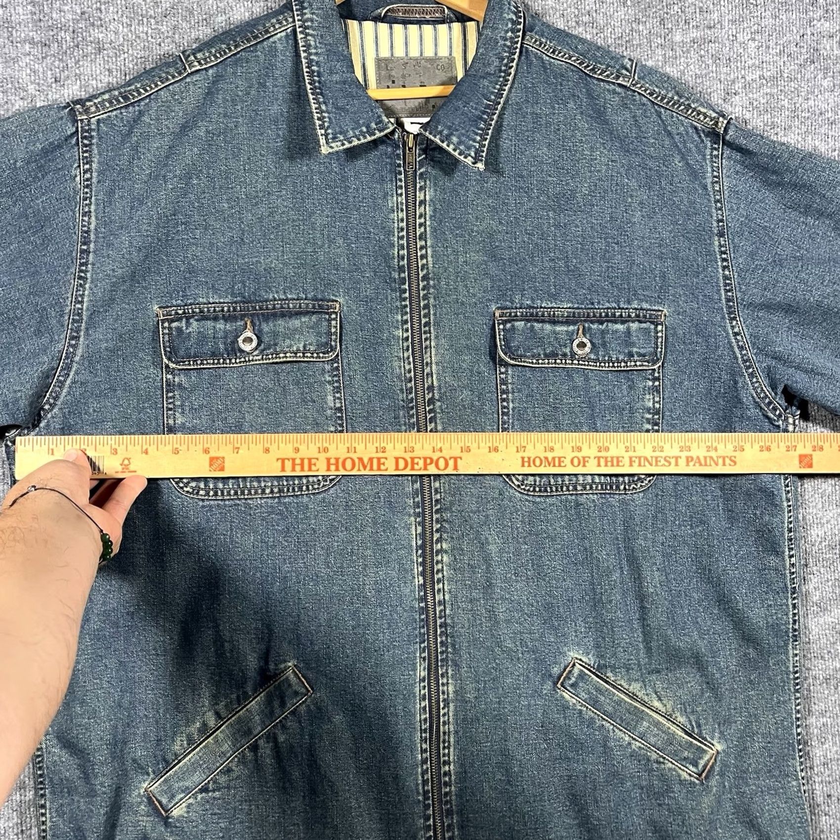 Levi's VINTAGE Levi's Trucker Jacket Lined Denim Jacket Men XL Blue Jeans Coat Size US 36 / EU 52 - 6 Thumbnail
