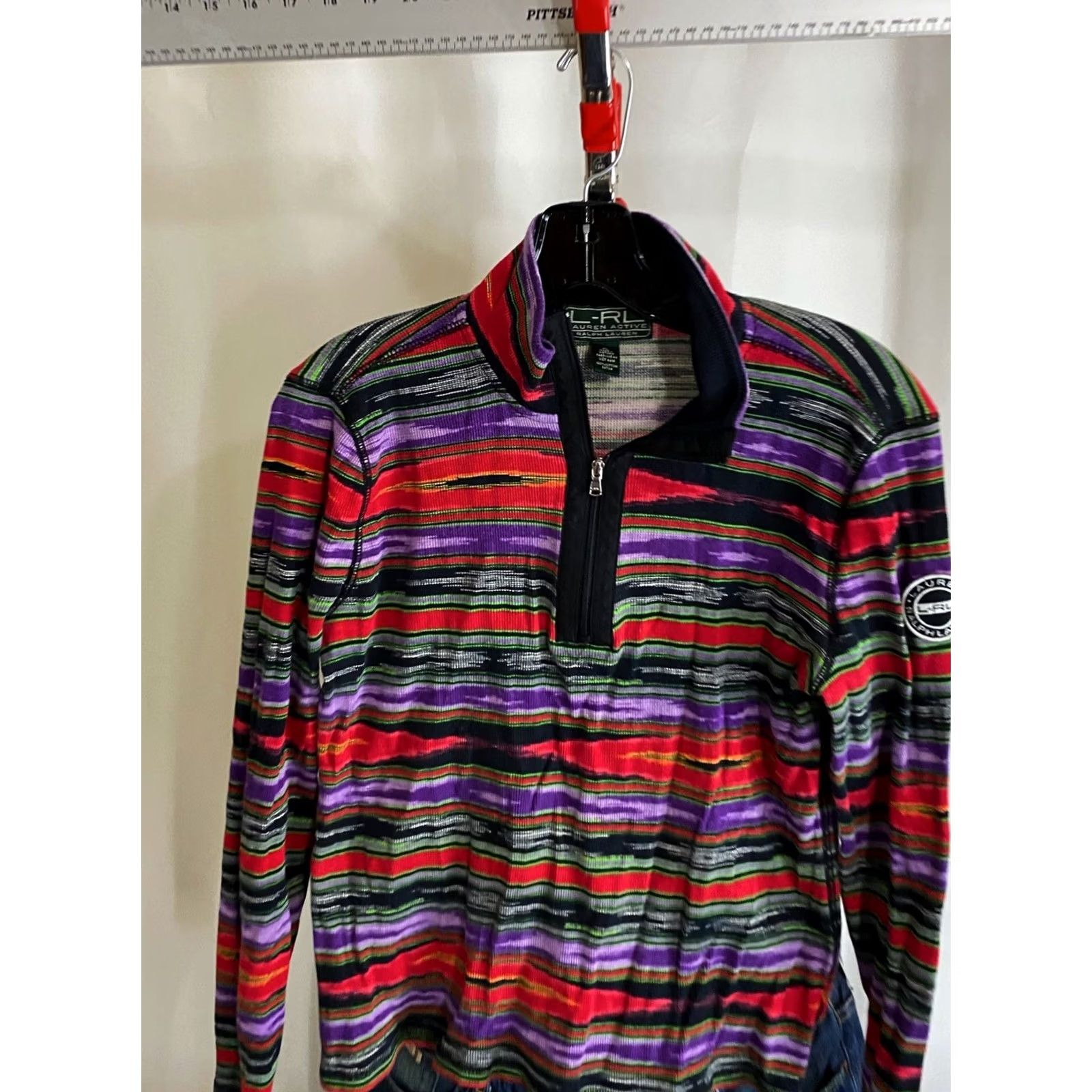 Ralph Lauren Womans Ralph Lauren Aztec Zip SWEATER Marked XL FITS MEDIUM Size M / US 6-8 / IT 42-44 - 3 Thumbnail