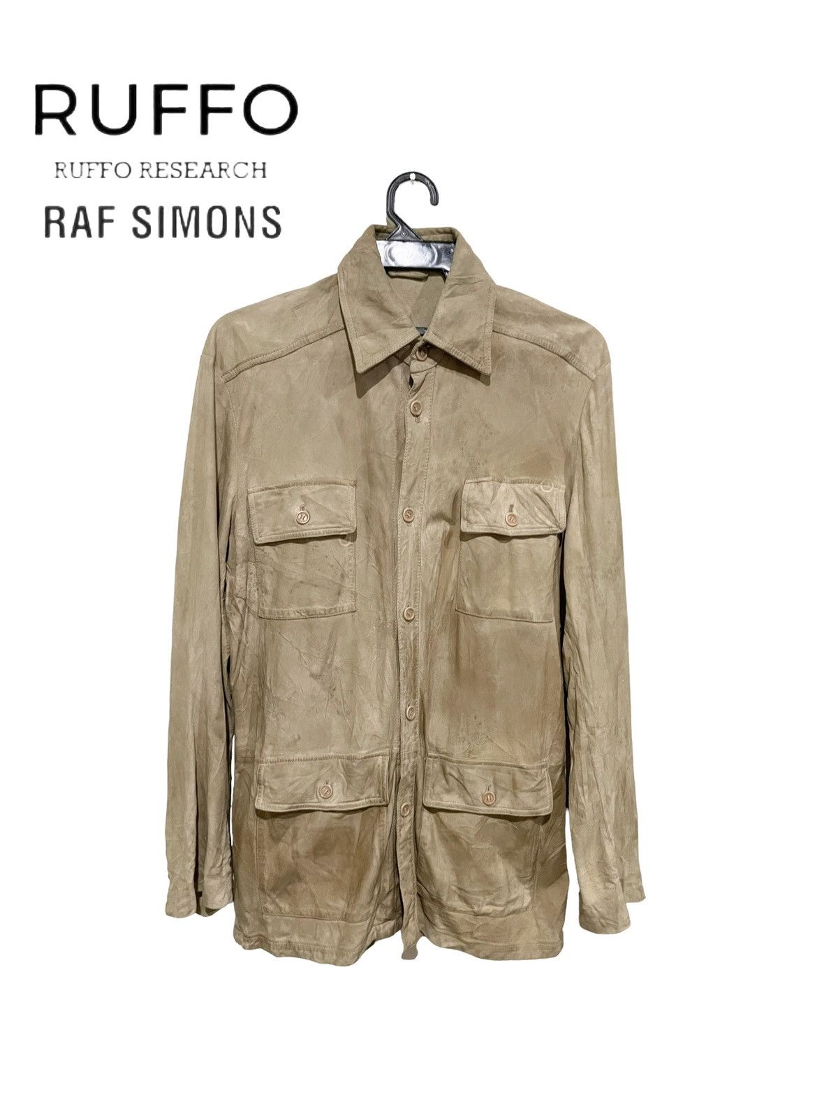 Italian Designers × Raf Simons × Ruffo Research RUFFO Research by RAF SIMONS  Leather Bomber Jacket With Hood | Grailed