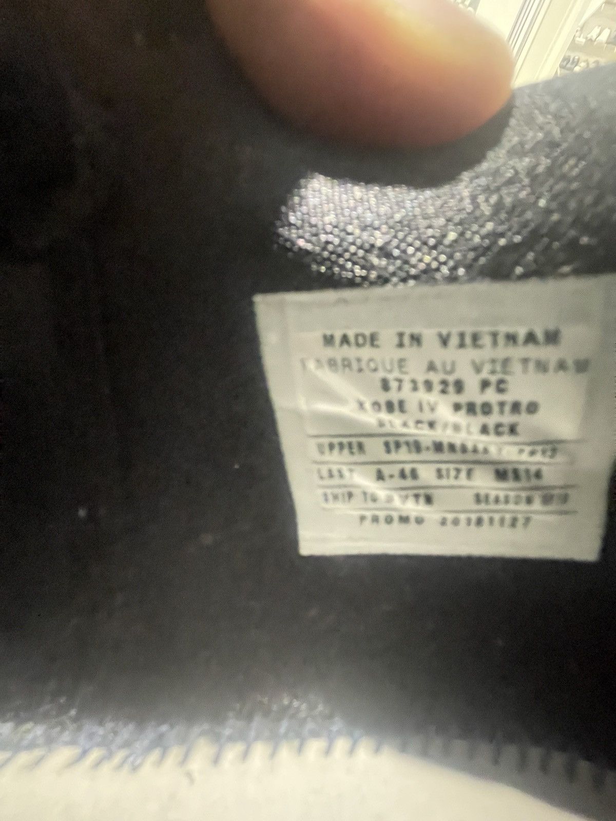 Matty Boy × Nike SAMPLE Nike Matty Boy Kobe Triple Black PE Size 14 Size US 14 / EU 47 - 12 Thumbnail