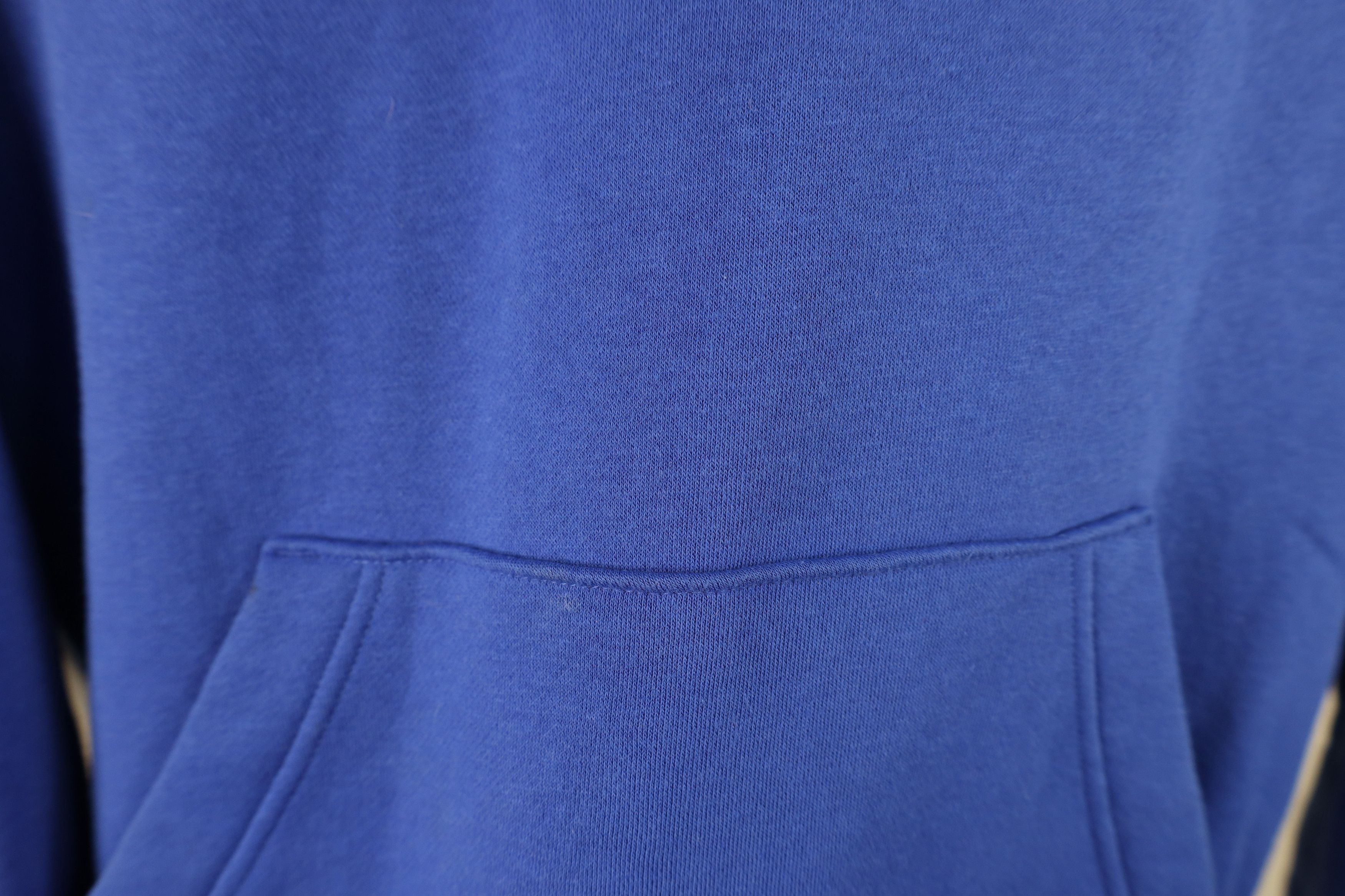 Reebok Vintage Reebok Spell Out Hoodie Sweatshirt Royal Blue Size US L / EU 52-54 / 3 - 5 Thumbnail