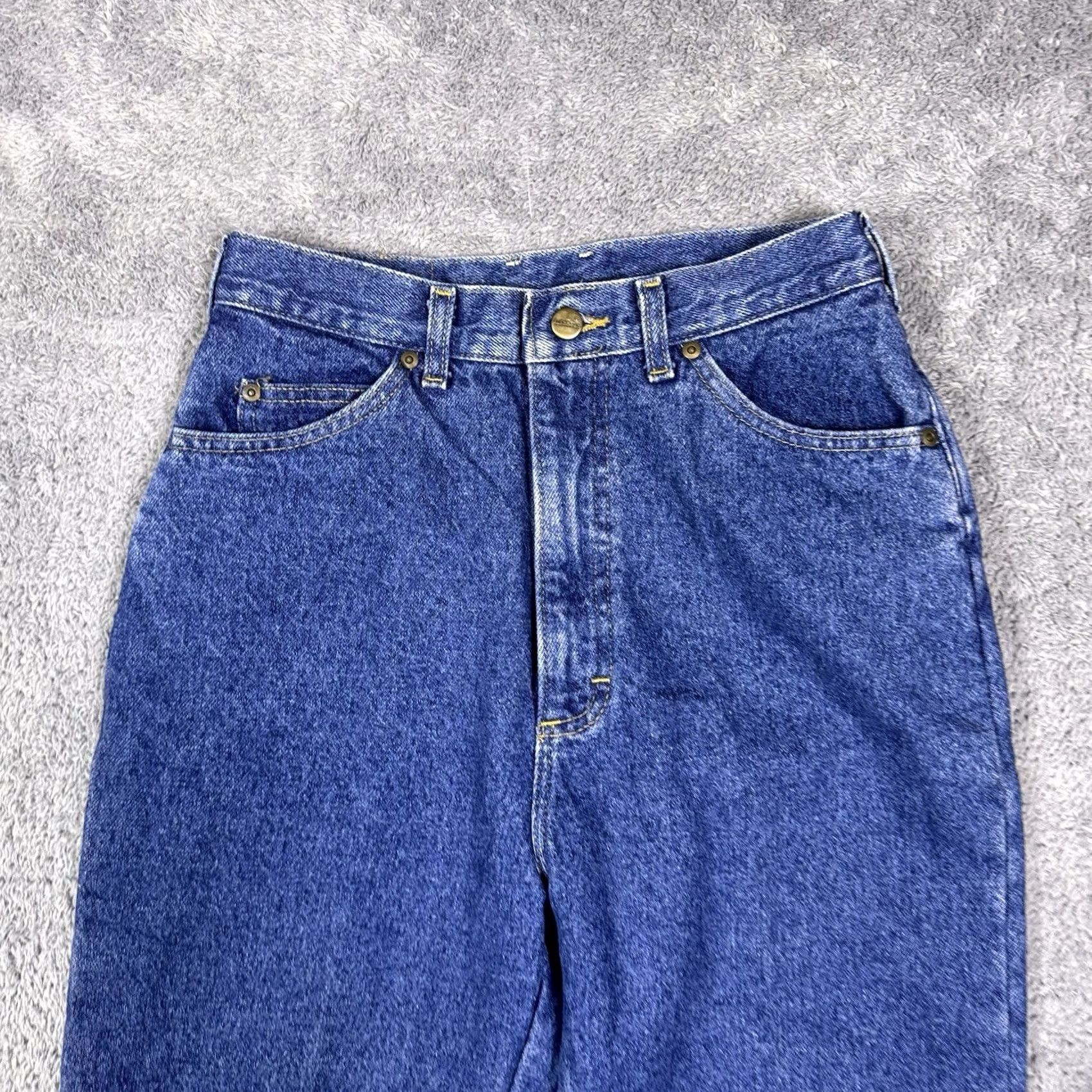 Vintage VINTAGE LL Bean Jeans Women 10 High Rise Den 32 Inseam 28 W 5-Pocket Plaid Flannel Lined Chore USA Made Mom Jeans Womens Size 32" / US 10 / IT 46 - 4 Thumbnail