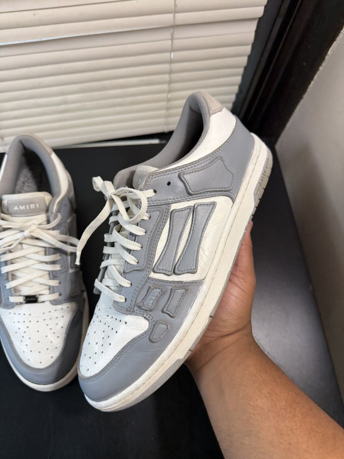 Amiri Amiri Skeleton Low Size 11 Grey Size US 11 / EU 44 - 4 Thumbnail