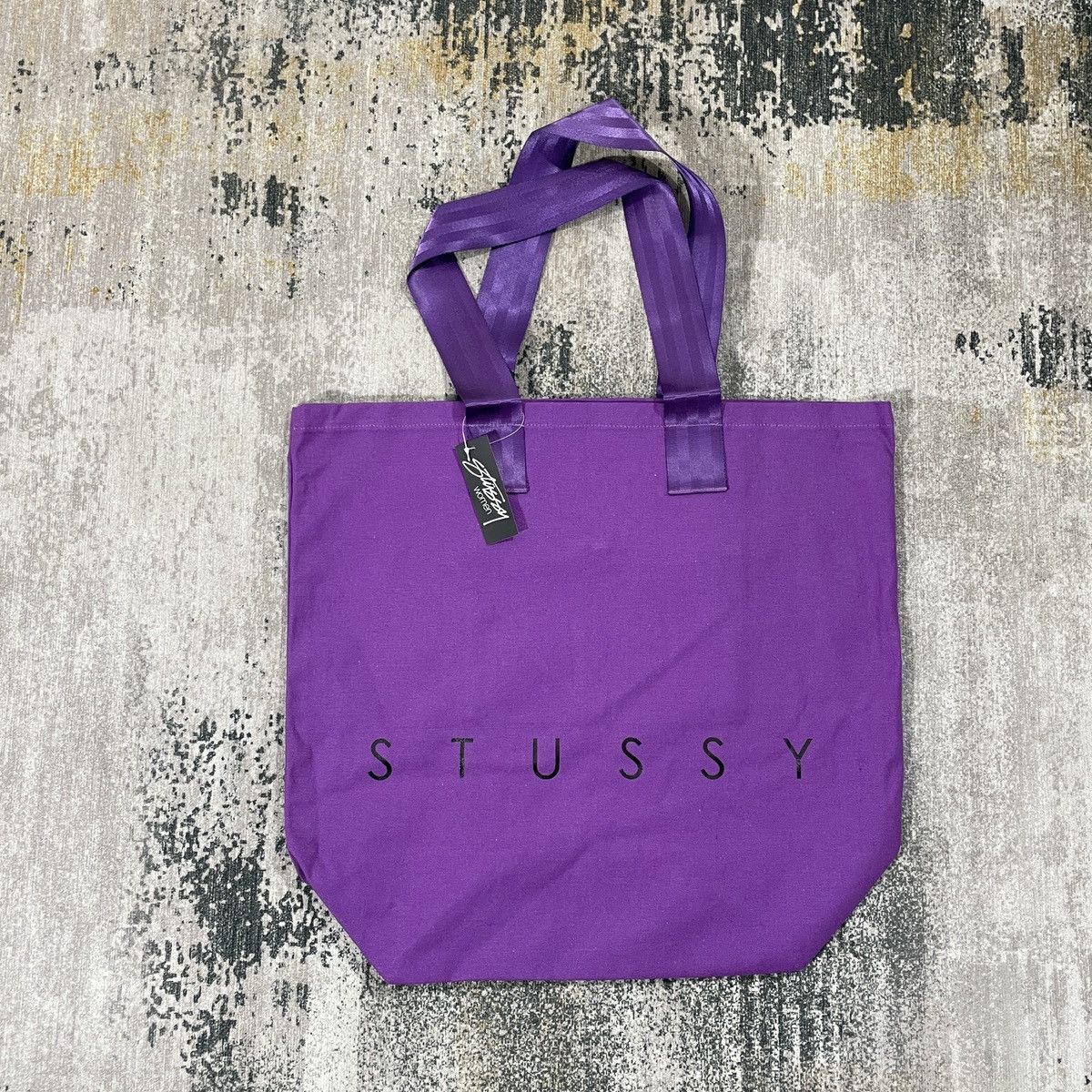Stussy STUSSY WOMEN CANVAS TOTE BAG - PURPLE Size ONE SIZE - 2 Thumbnail