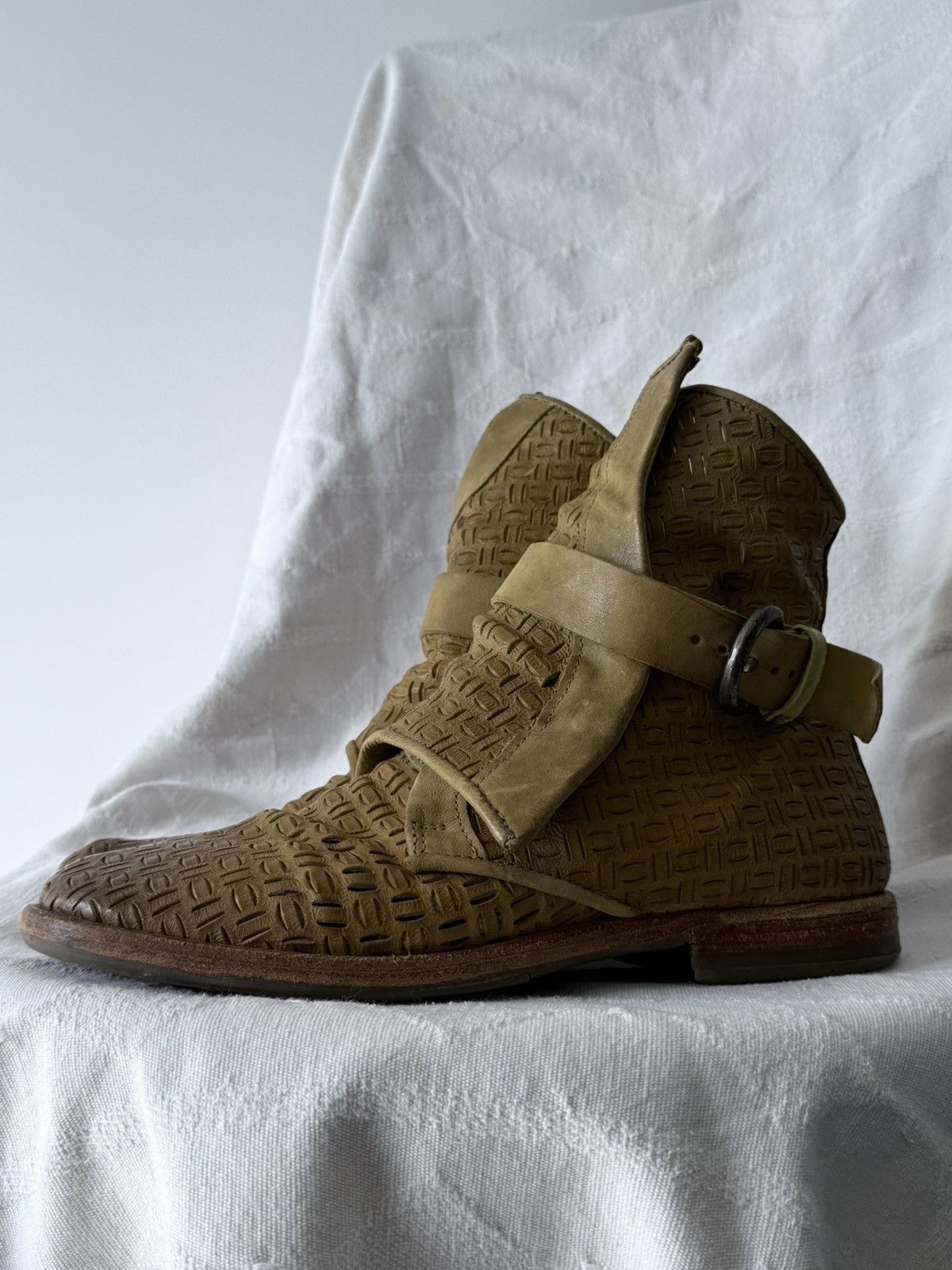 A.S.98 Avant Garde A.S. 98 Guidi Style Leather Biker Boots Size US 7 / EU 40 - 3 Thumbnail