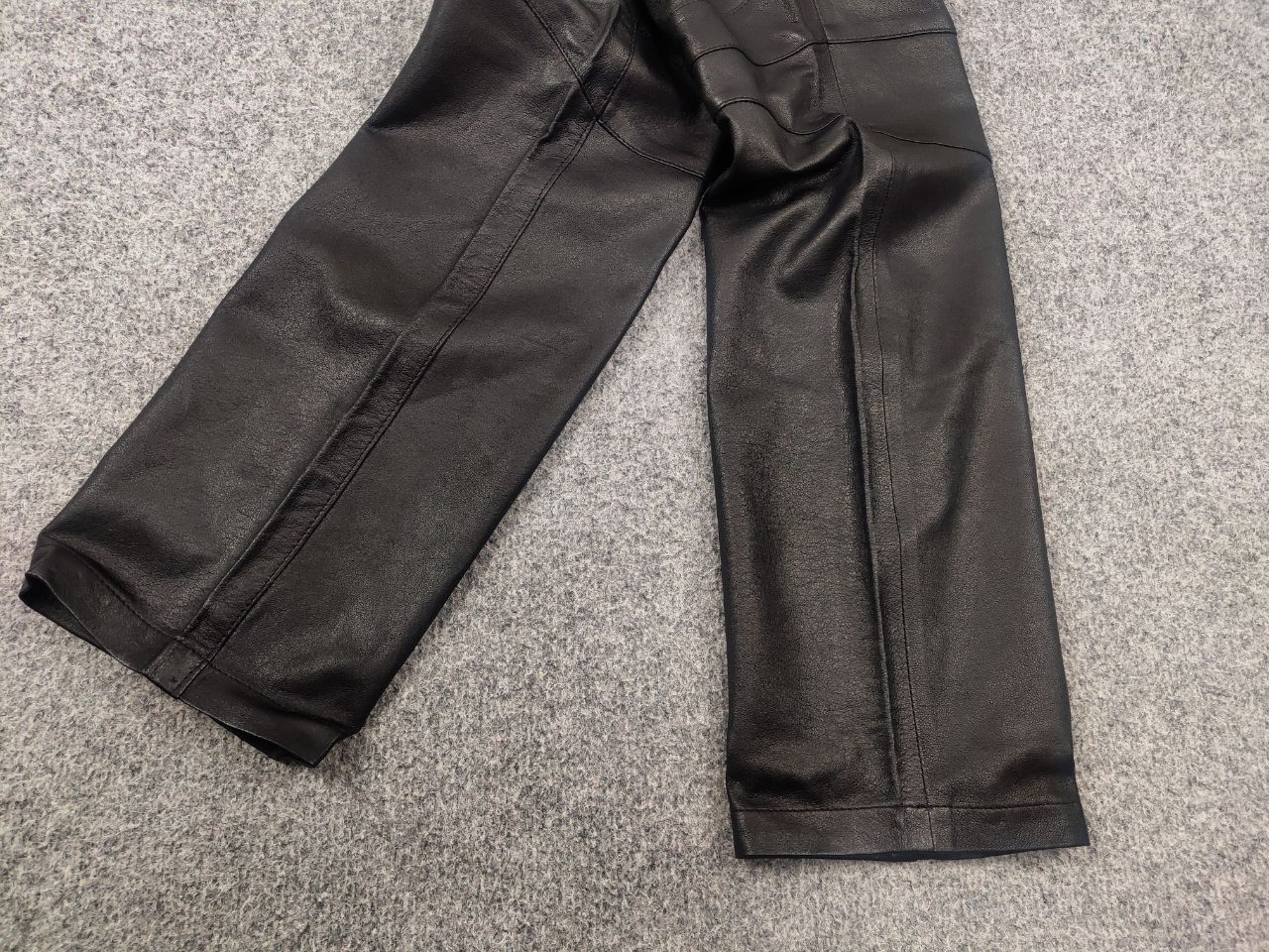 Japanese Brand Gardeur Design Perfect leather Pants Balmain Biker style Size US 32 / EU 48 - 6 Thumbnail