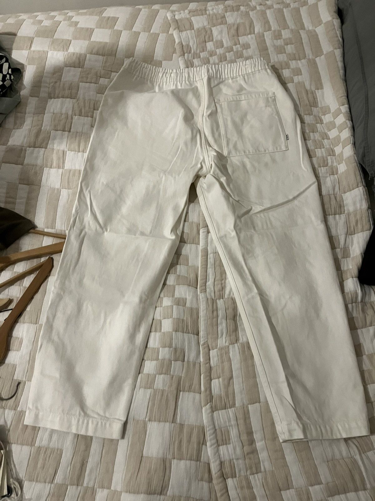 Wax London Wax London Kurt - Off White Organic Cotton Trousers Size US 34 / EU 50 - 4 Thumbnail