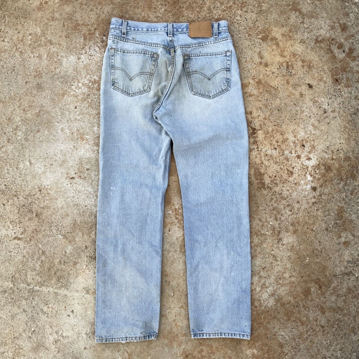 Levi's × Vintage Vintage Thrashed 90 Levi’s Made In USA 505 Denim Jean Pants Size US 34 / EU 50 - 9 Thumbnail