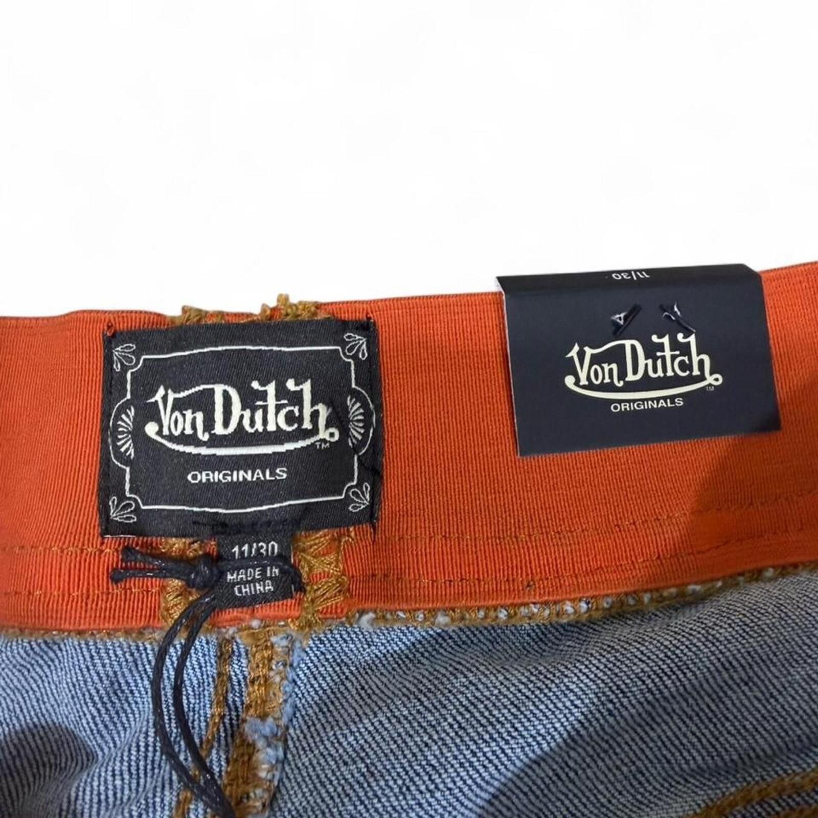 Von Dutch Von Dutch denim shorts with Stretchable waist and patches Size 32" / US 10 / IT 46 - 8 Thumbnail