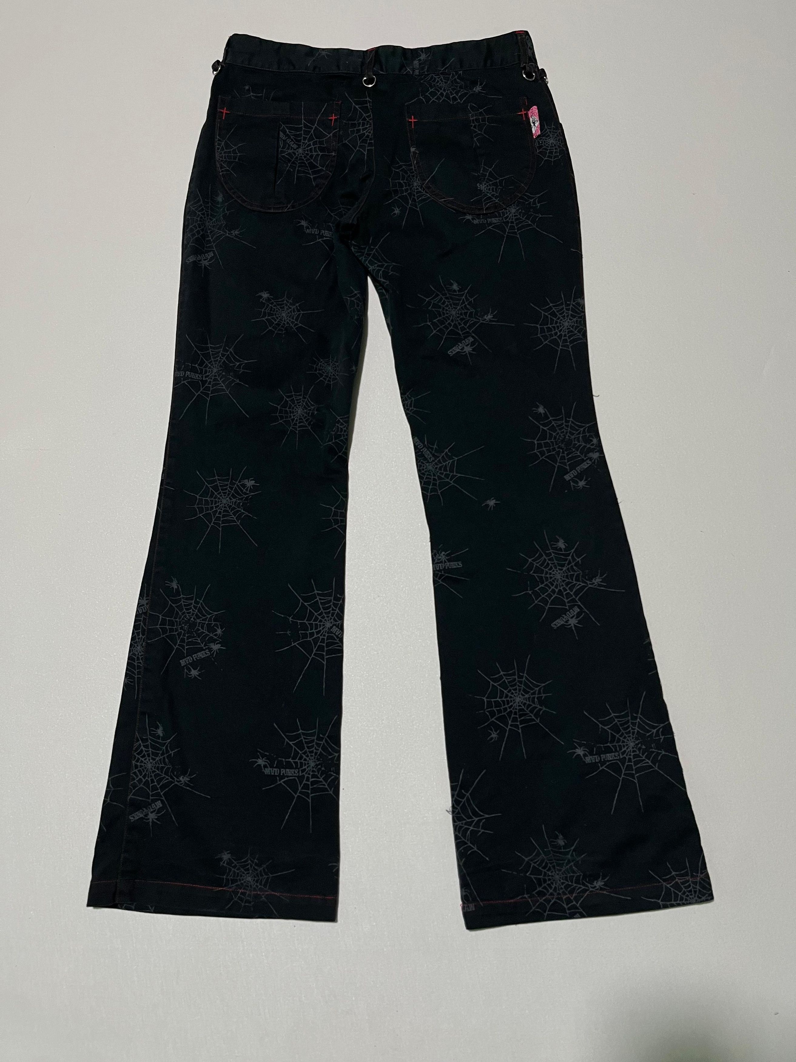 Japanese Brand 💥Rare💥Mad Punk Spider Bondage Pants Size US 30 / EU 46 - 4 Thumbnail