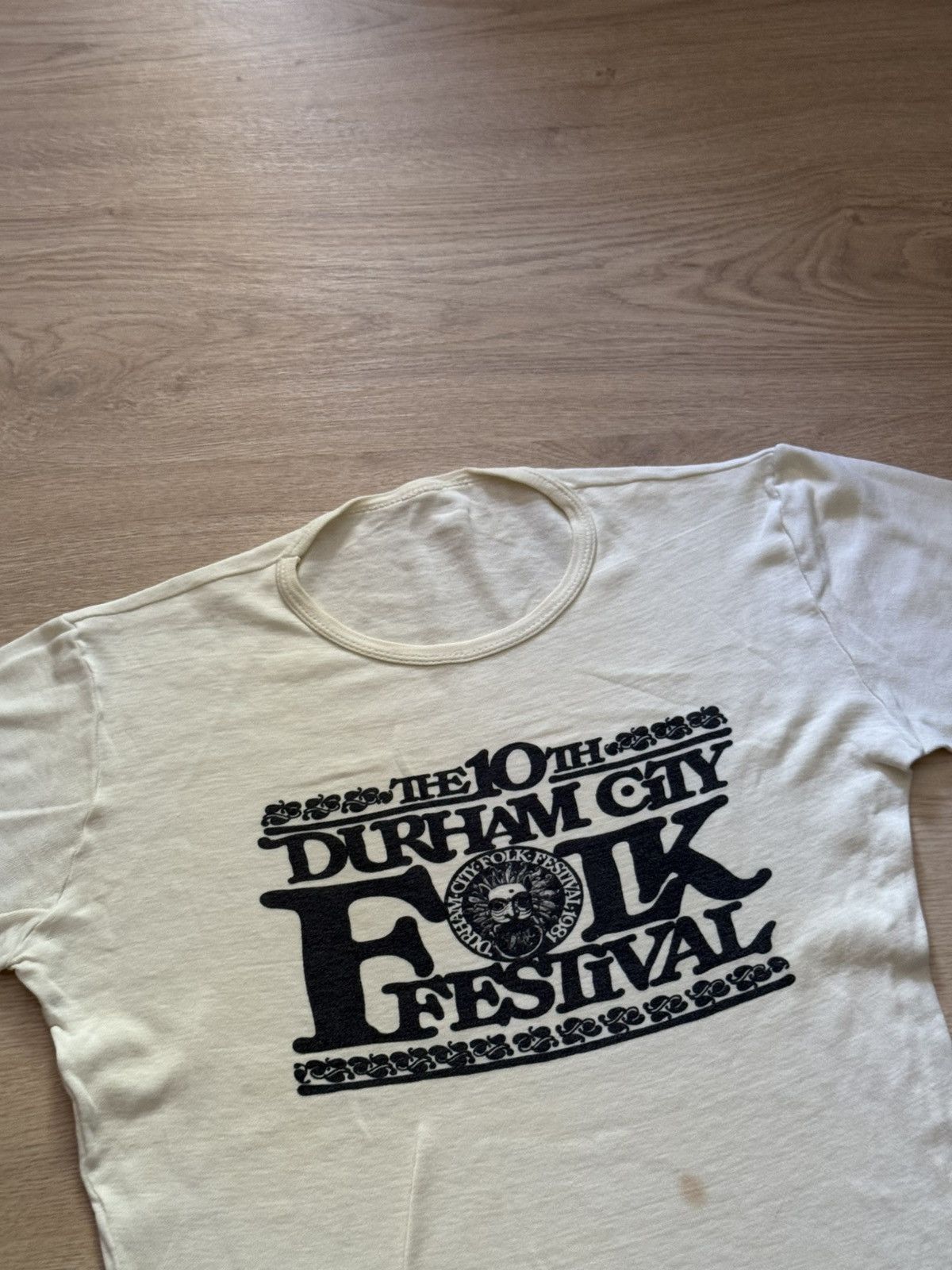 Band Tees Vintage 80’s 1981 The 10th Durham City Folk Festival T-Shirt Size US M / EU 48-50 / 2 - 2 Thumbnail