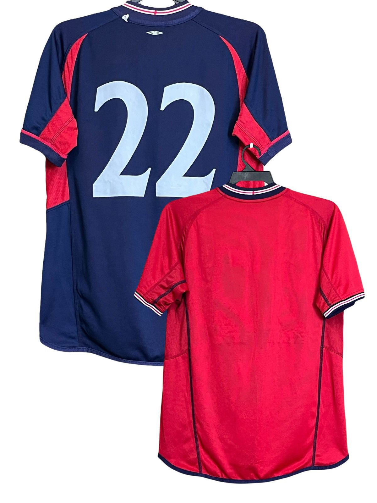 Umbro VINTAGE 2002-04 ENGLAND NATIONAL TEAM REVERSIBLE AWAY JERSEY Size US M / EU 48-50 / 2 - 2 Thumbnail