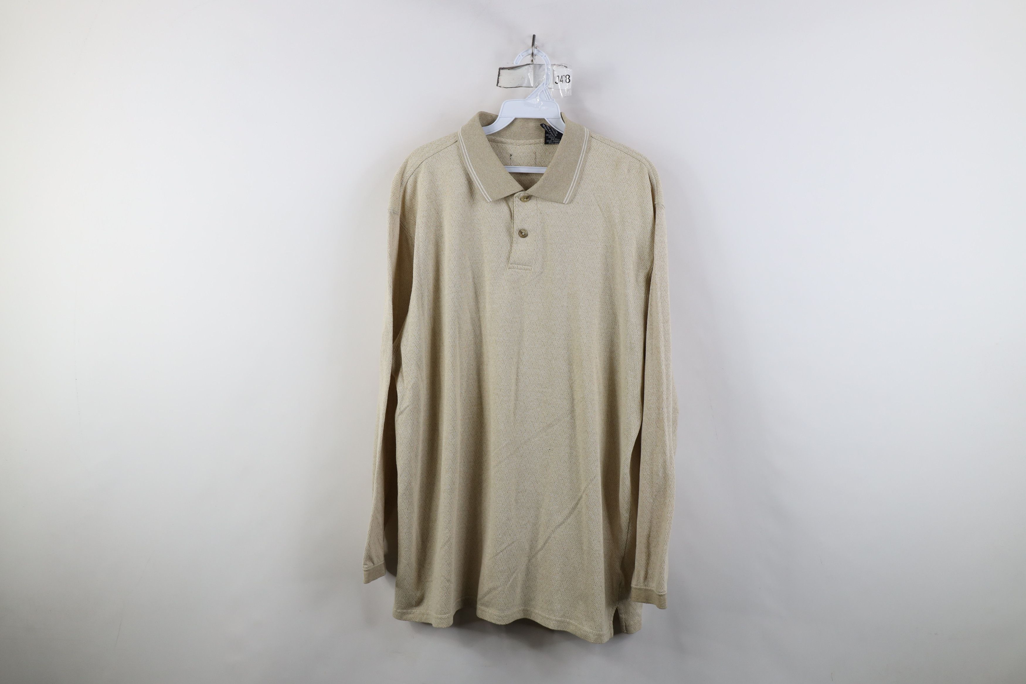 Vintage Vintage 90s Streetwear Knit Long Sleeve Rugby Polo Shirt Size US XL / EU 56 / 4 - 1 Thumbnail