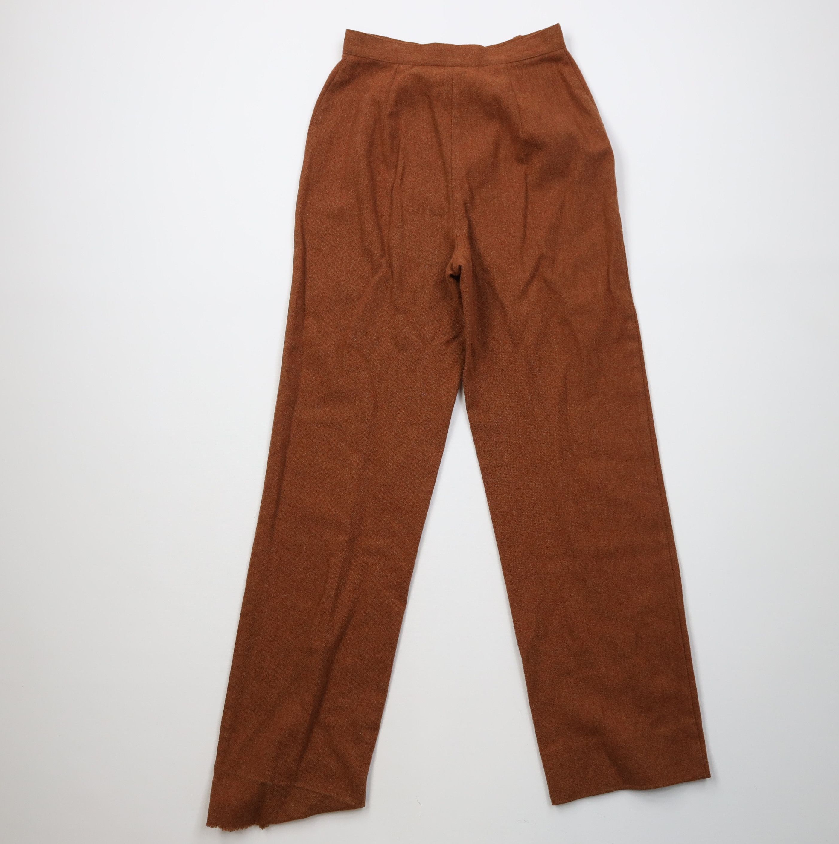 Vintage Vintage 70s Streetwear Flared Chino Pants Rust Brown USA Size 30" / US 8 / IT 44 - 9 Thumbnail