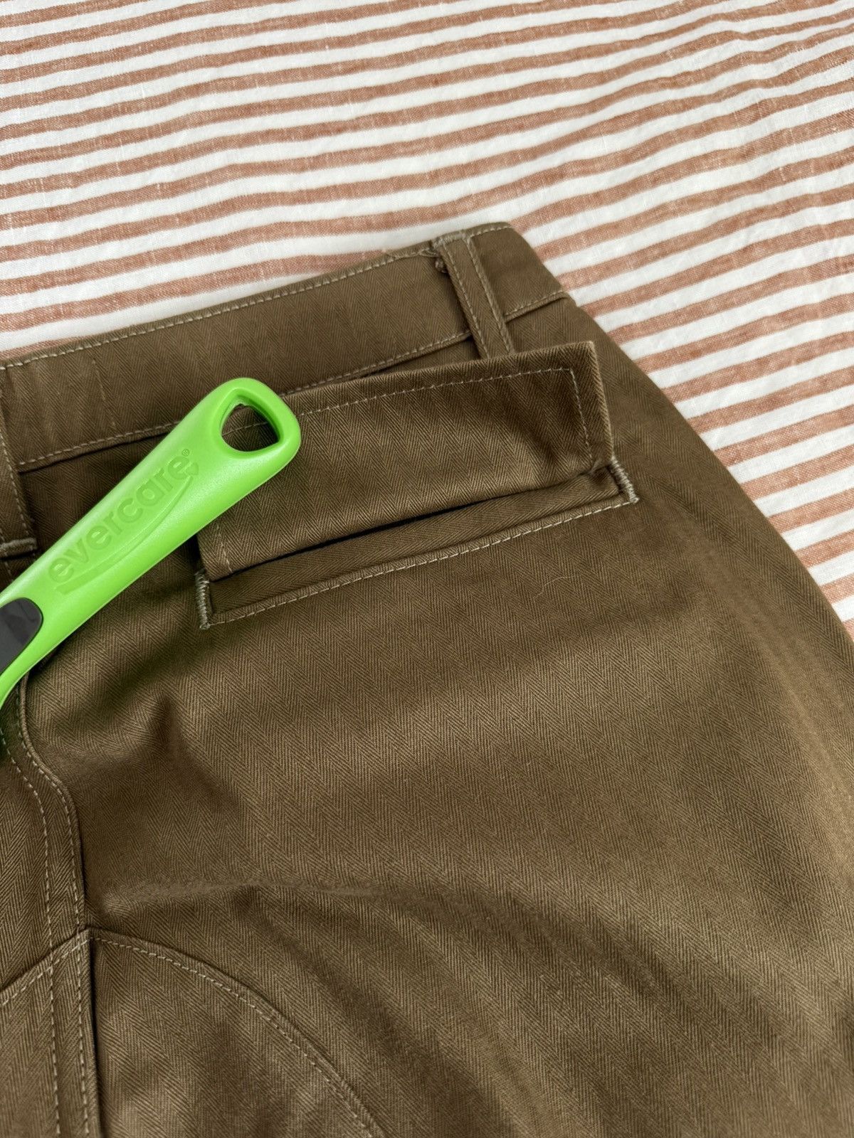 Reese Cooper Cotton Herringbone Cargo Pants Coyote Brown Size US 28 / EU 44 - 9 Thumbnail