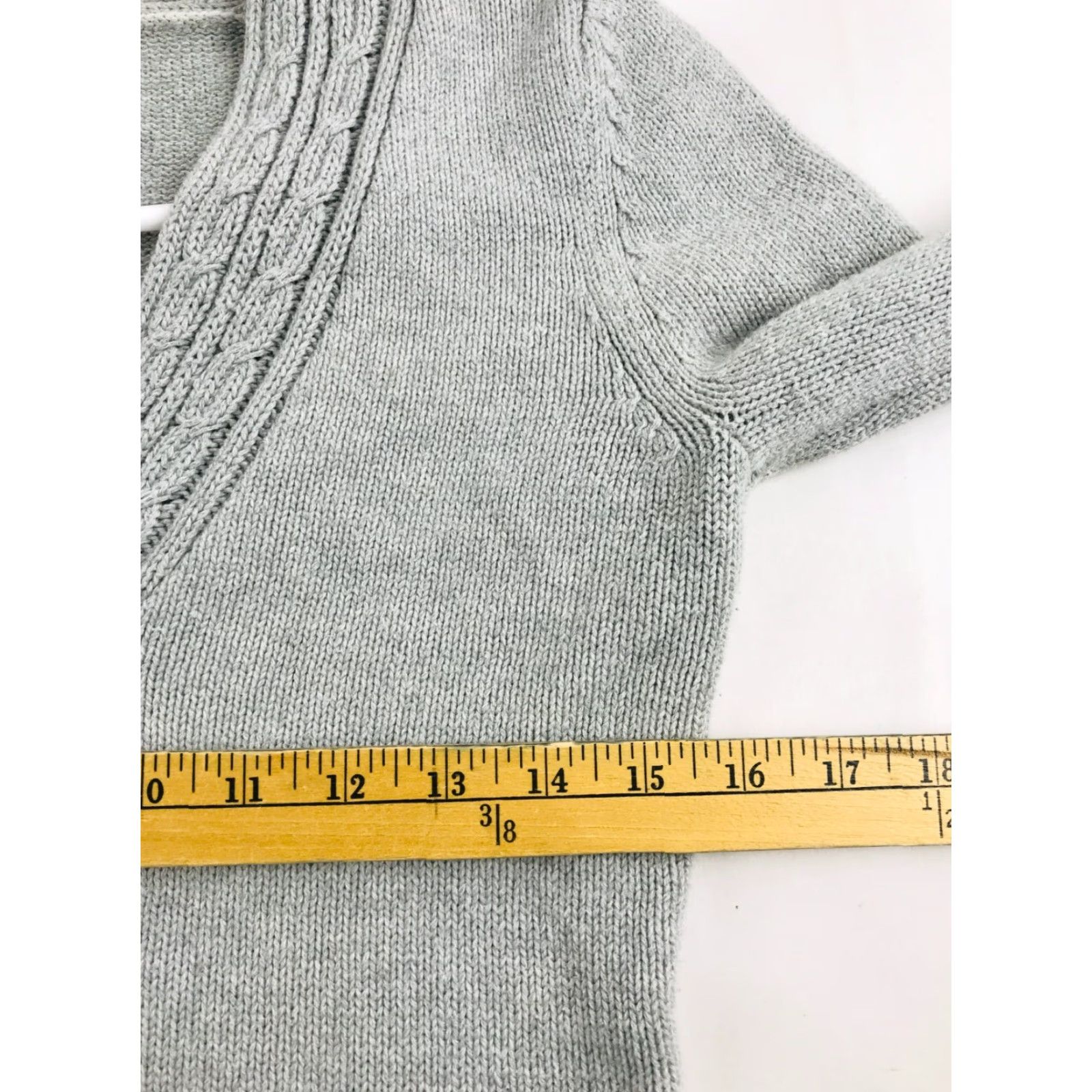 Converse Converse Sweater Women’s Size M Gray V-Neck Knit Pullover Size M / US 6-8 / IT 42-44 - 4 Thumbnail
