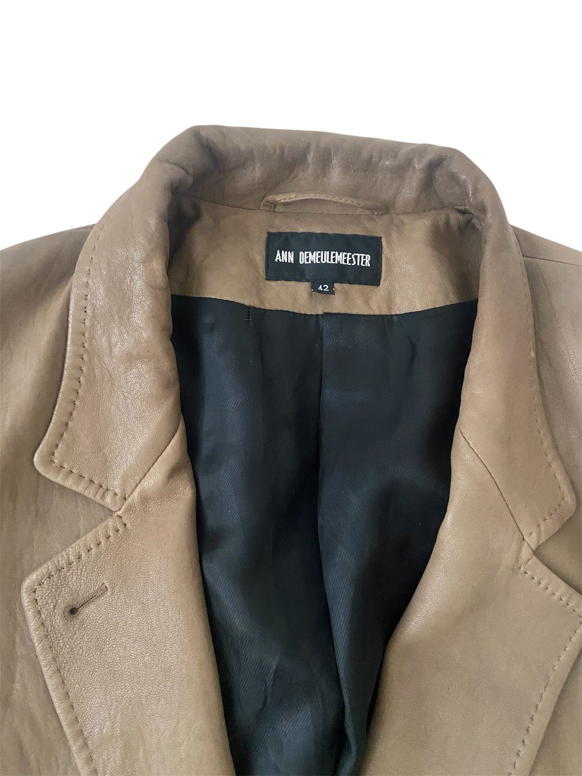 Ann Demeulemeester leather blazer Size M / US 6-8 / IT 42-44 - 2 Thumbnail