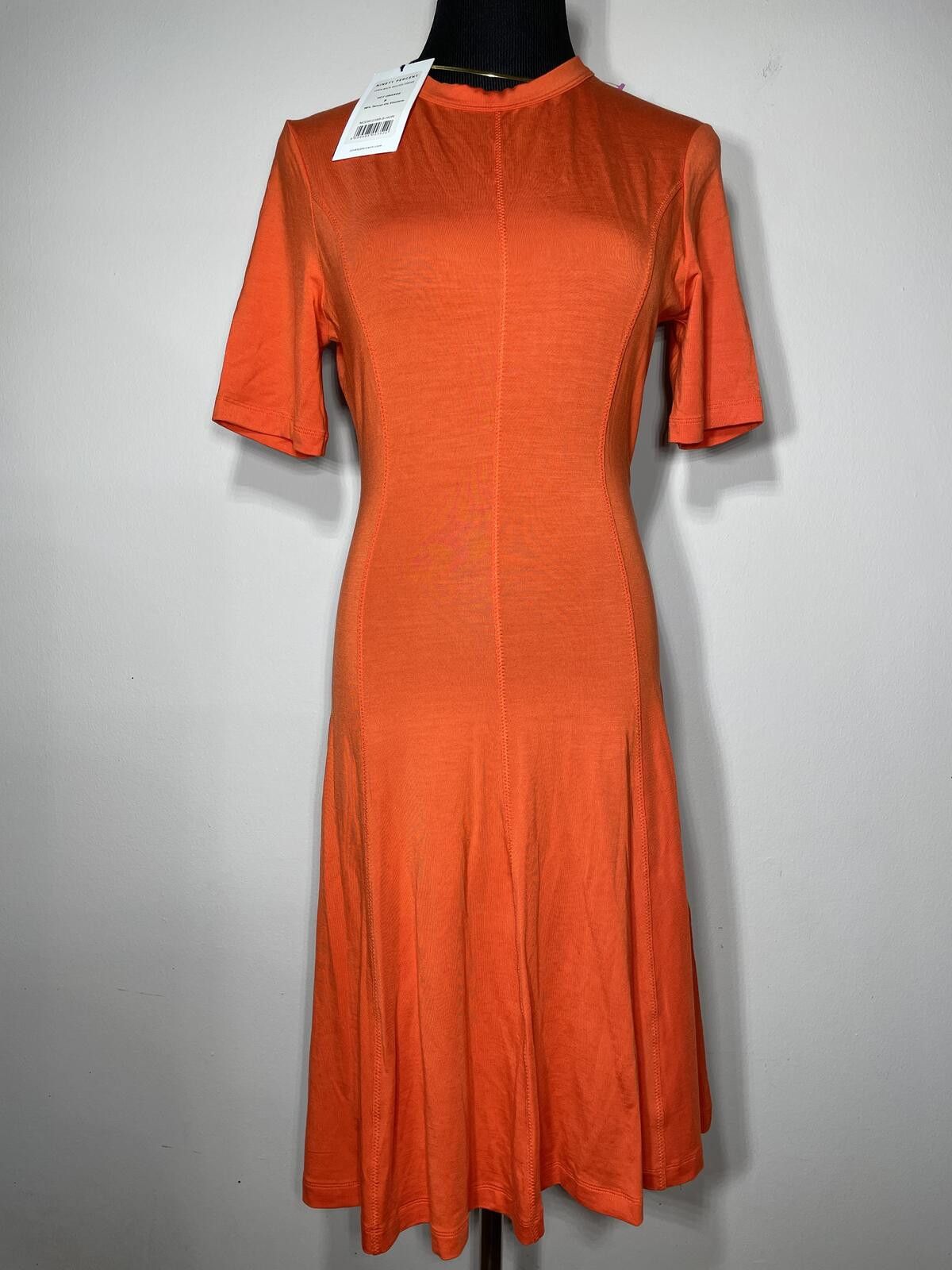 Other Ninety Percent Burnt Orange Knit Midi Dress Sz S Minimalist Size S / US 4 / IT 40 - 6 Thumbnail