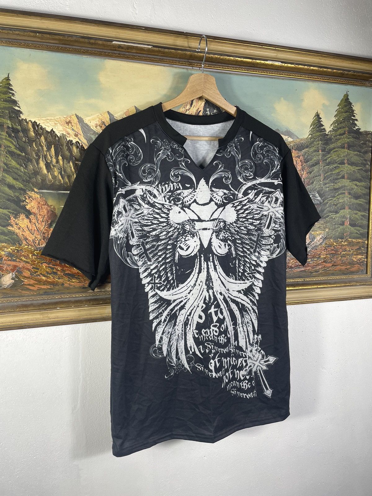 Affliction Black vintage retro y2k 00s tees t shirt big graphic print Size US S / EU 44-46 / 1 - 2 Thumbnail