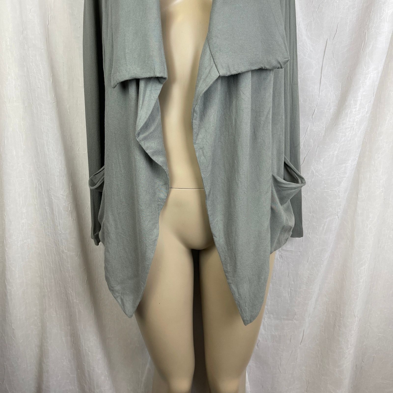 Forever 21 Forever 21 Gray Slouchy Waterfall Duster Jacket Cozy Small Size S / US 4 / IT 40 - 3 Thumbnail