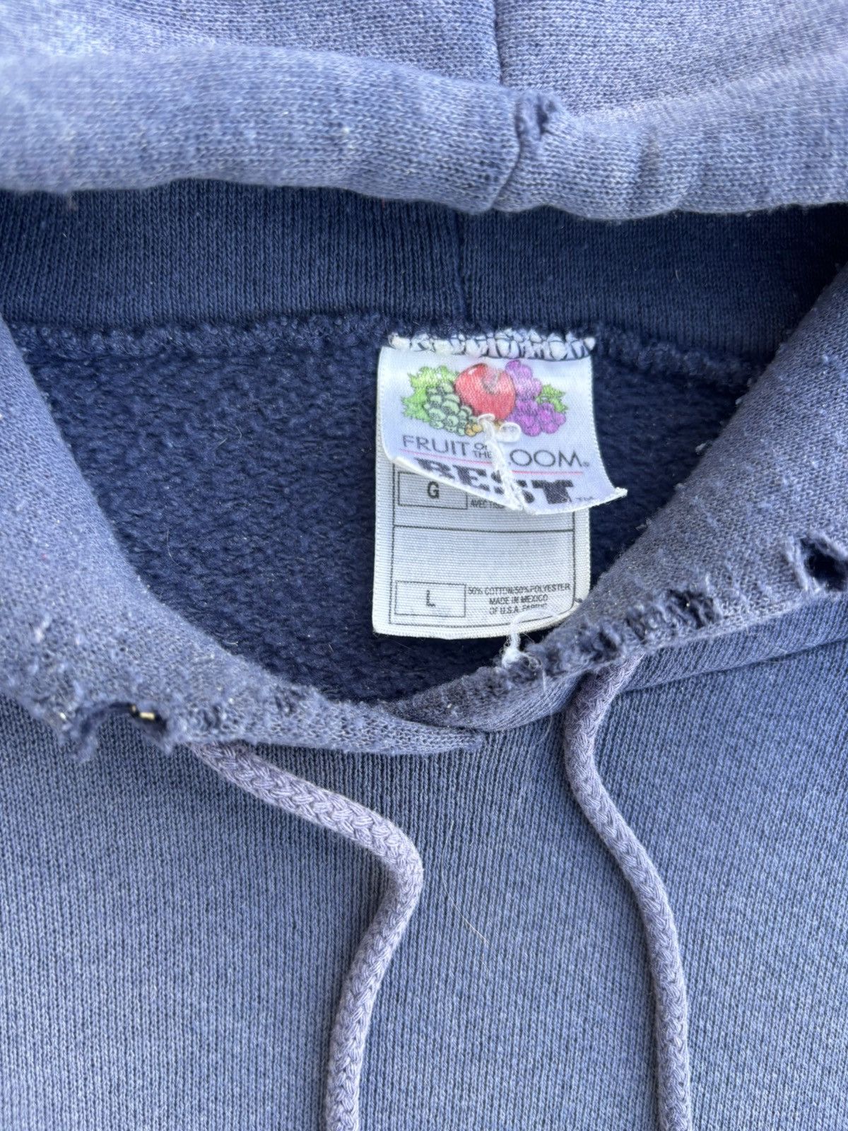 Vintage Vintage 90s Faded Blue Hoodie Size US L / EU 52-54 / 3 - 3 Thumbnail