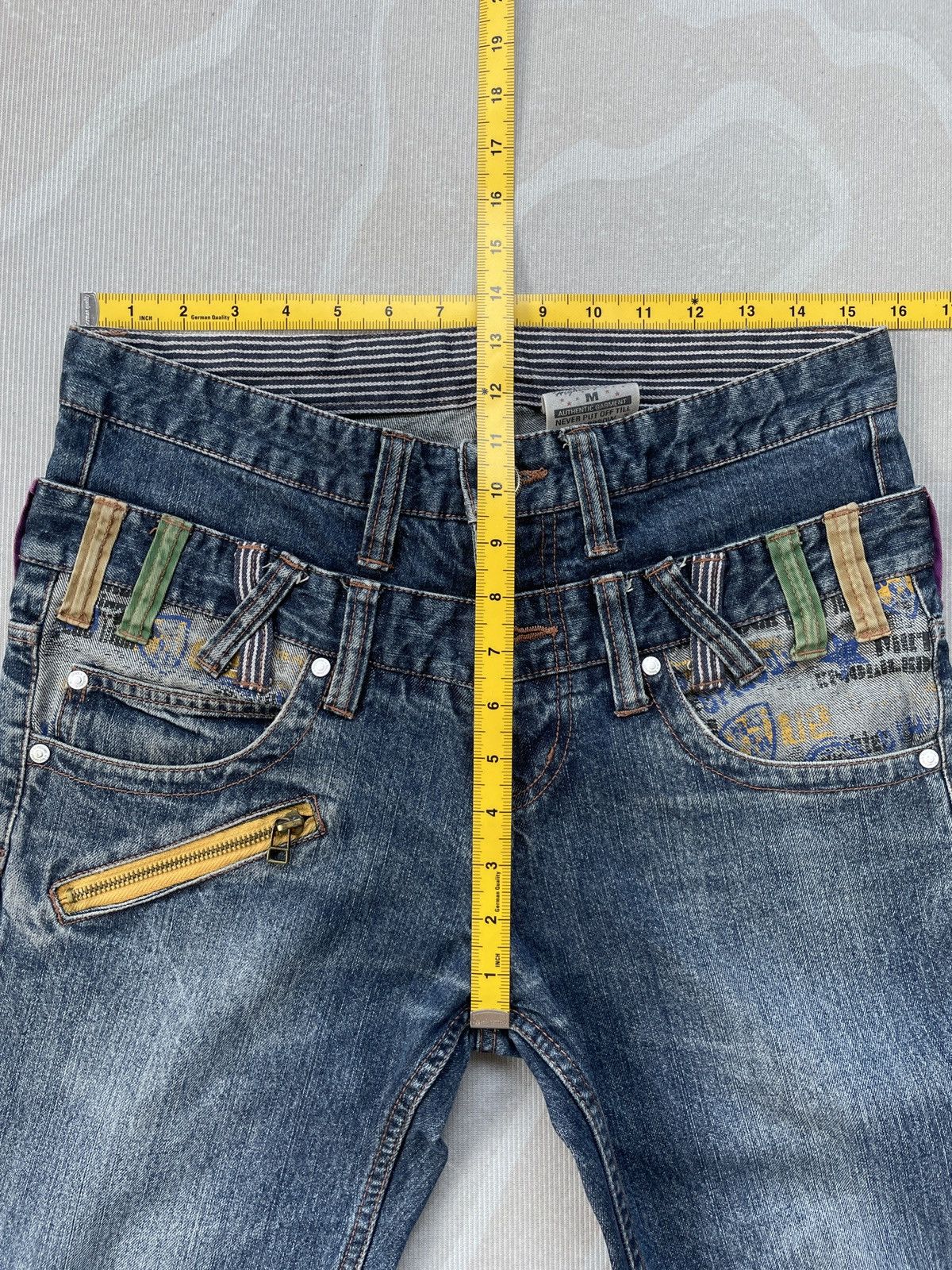 If Six Was Nine Sick Doublefocus Double Waist Jeans (LG111) Size US 31 - 14 Thumbnail