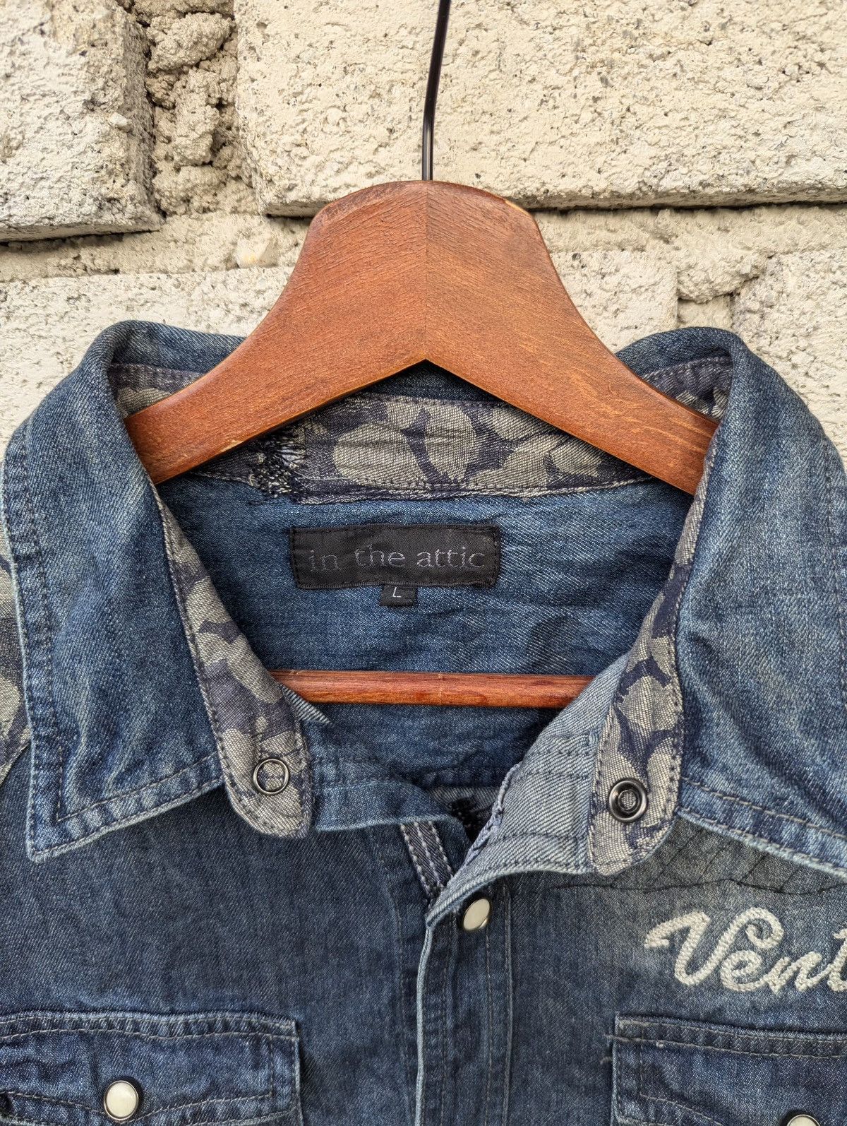 In The Attic In The Attic Chambray Shirt Button Long Sleeve Size US L / EU 52-54 / 3 - 3 Thumbnail