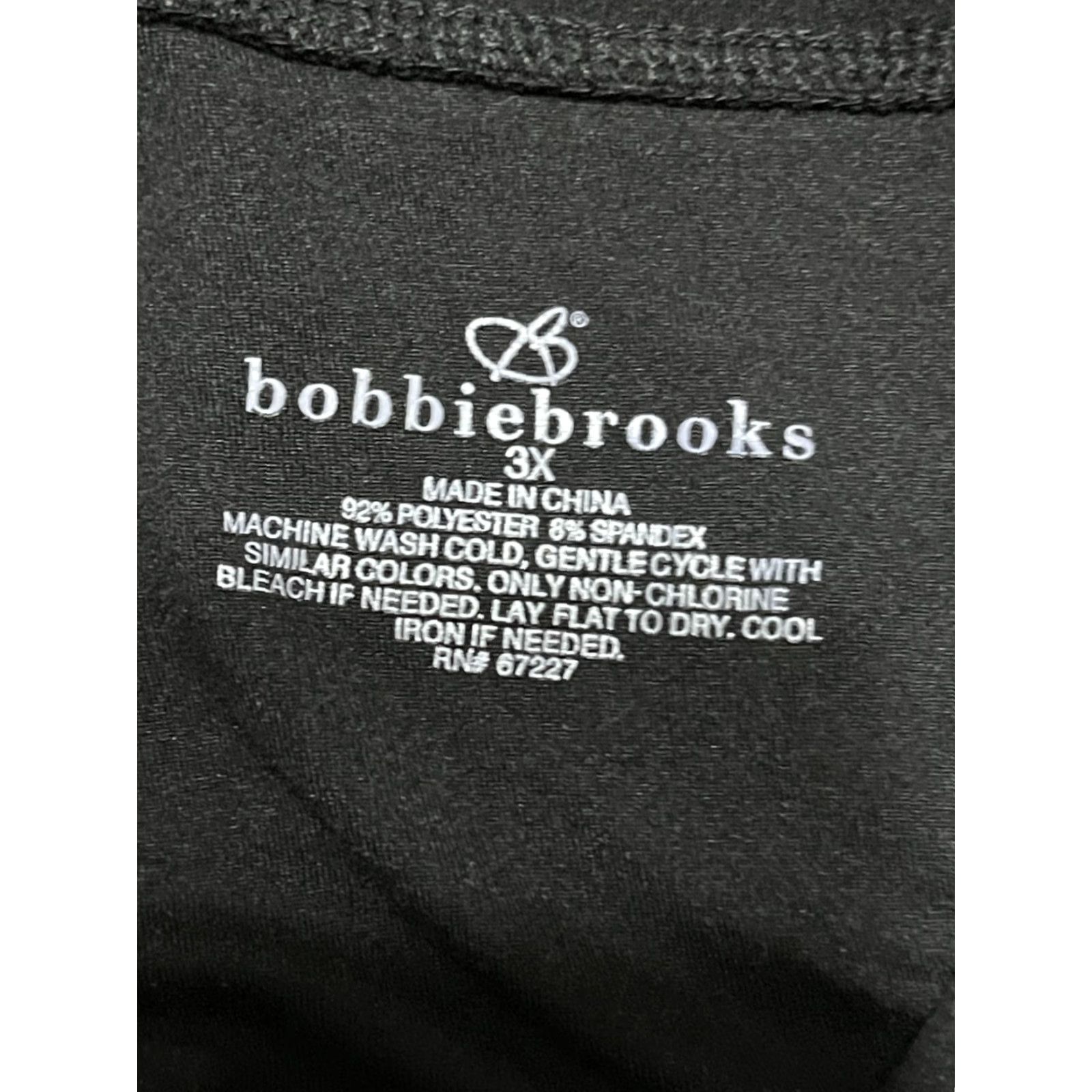 Vintage Bobbie Brooks Shorts Women's 3X Black Pull On Casual Flat Front Cut Legs Womens Size 40" / US 18 - 7 Thumbnail